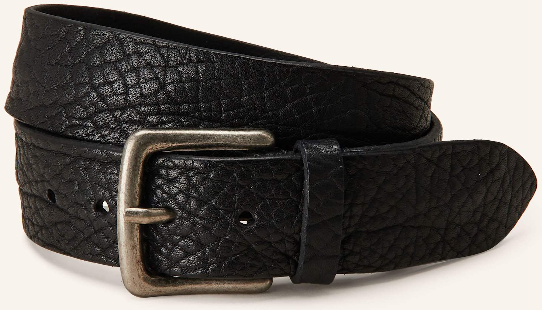 Post & Co Ledergürtel schwarz