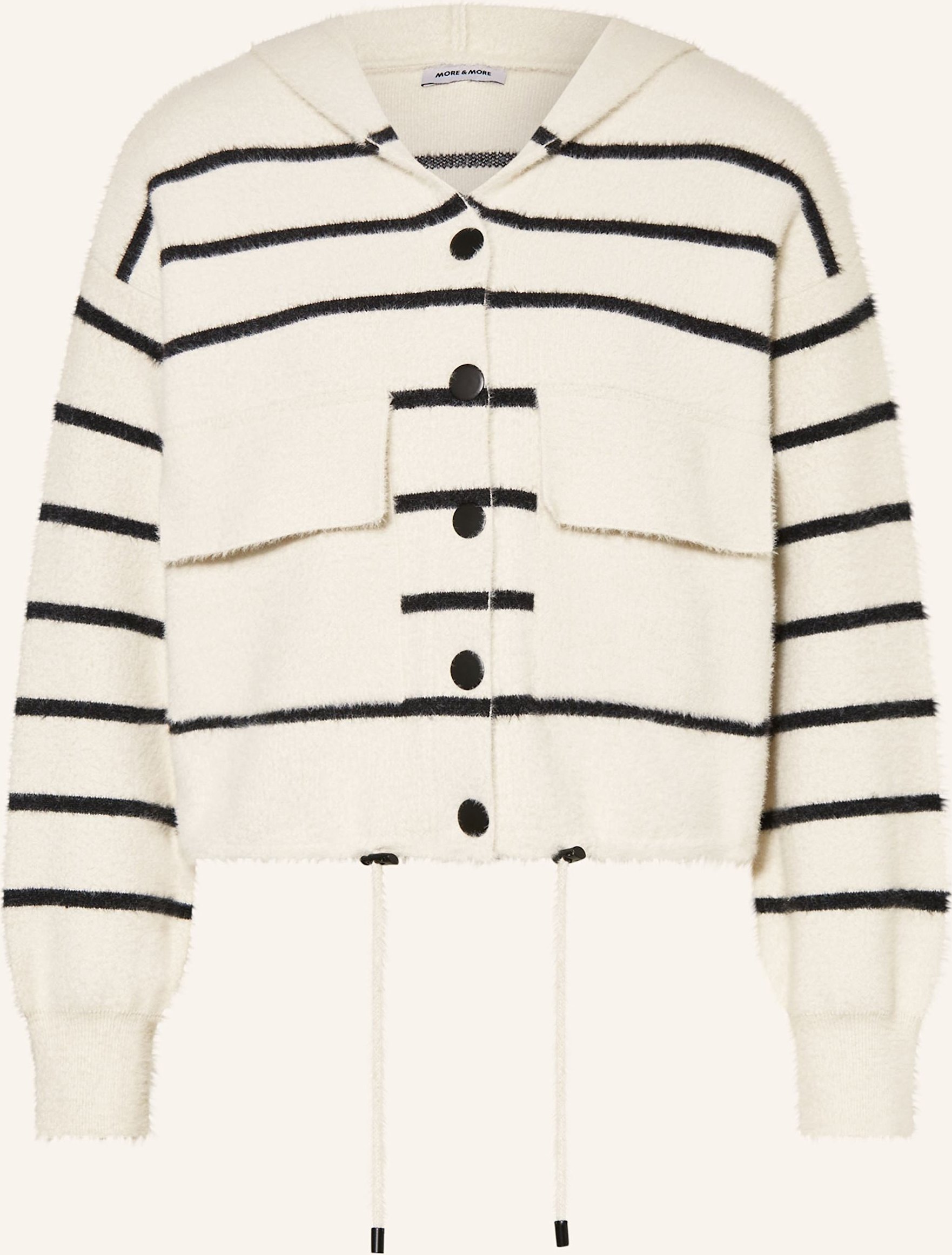 More & More Strickjacke weiss