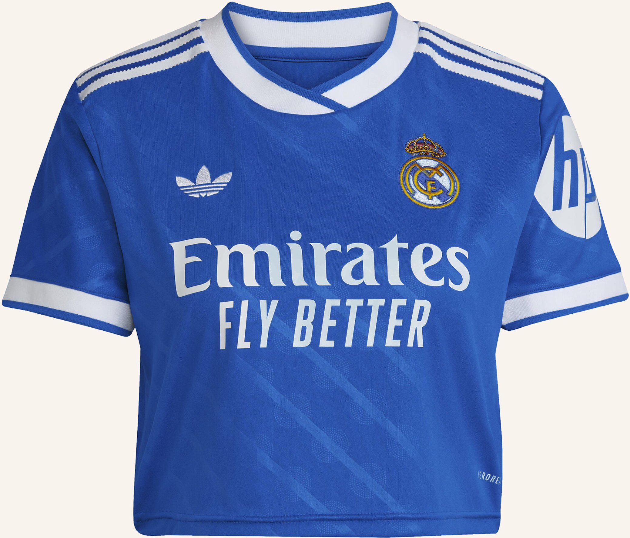Adidas Real Madrid 25/26 Kürzer Geschnittenes Ausweichtrikot blau