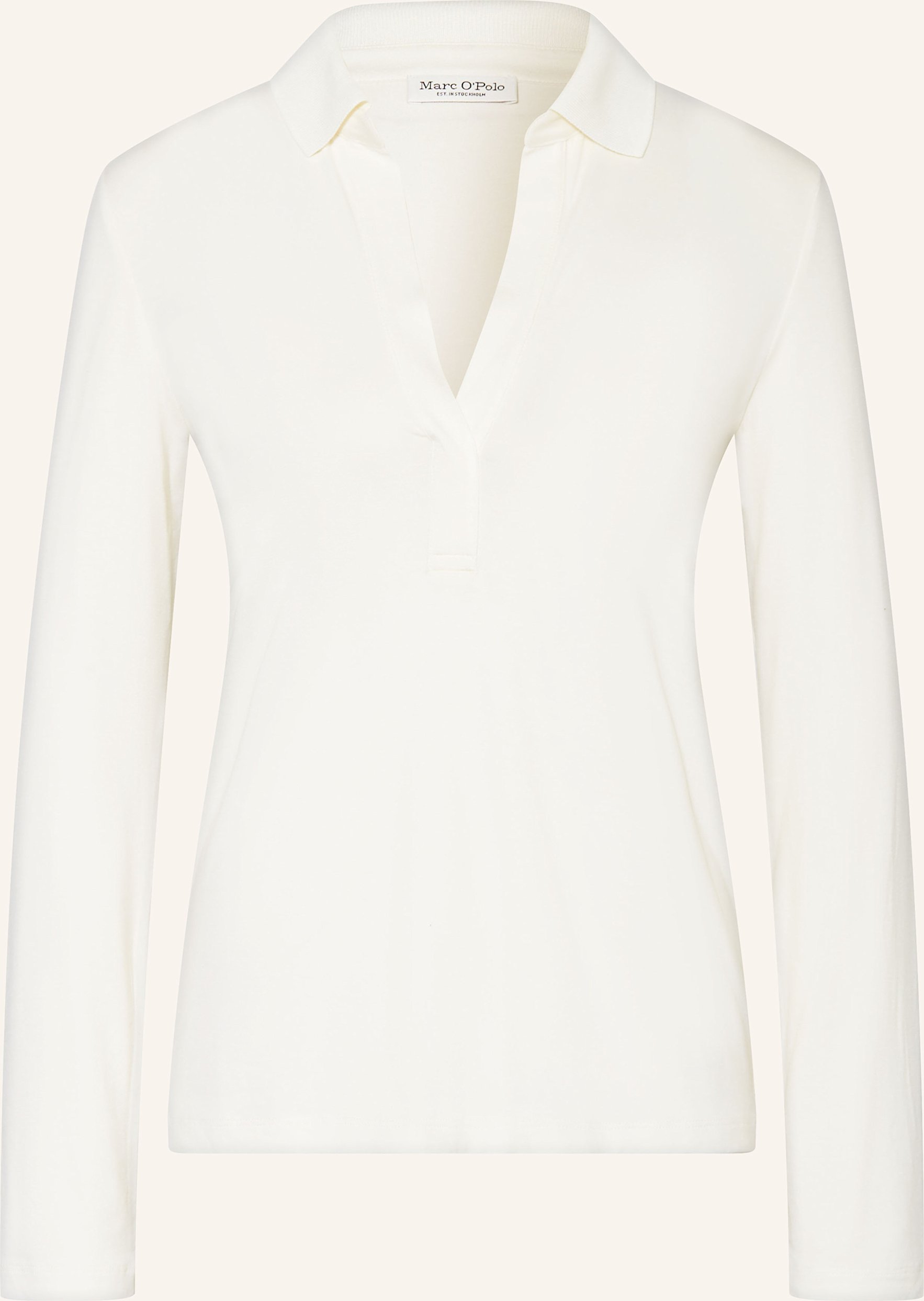 Marc O'polo Blusenshirt Aus Jersey weiss