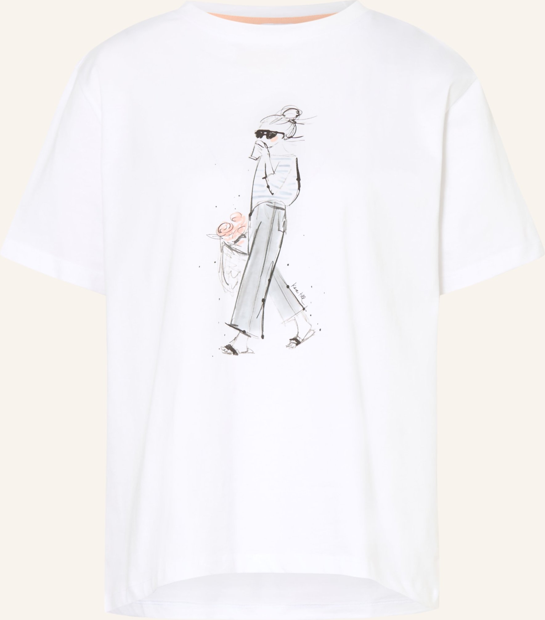 Kera Till T-Shirt Strandliege weiss