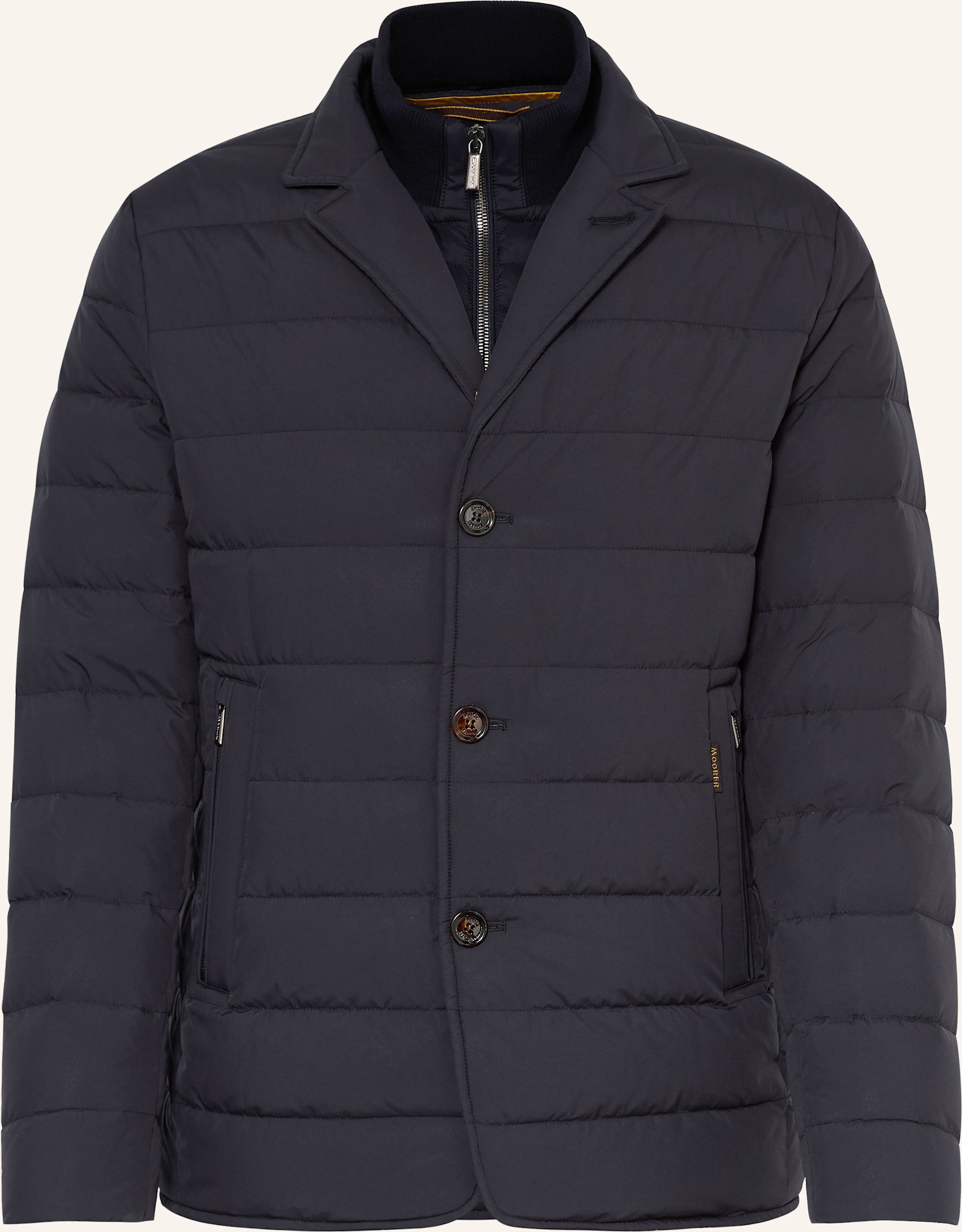 Moorer Daunenjacke Mit Herausnehmbarer Blende blau