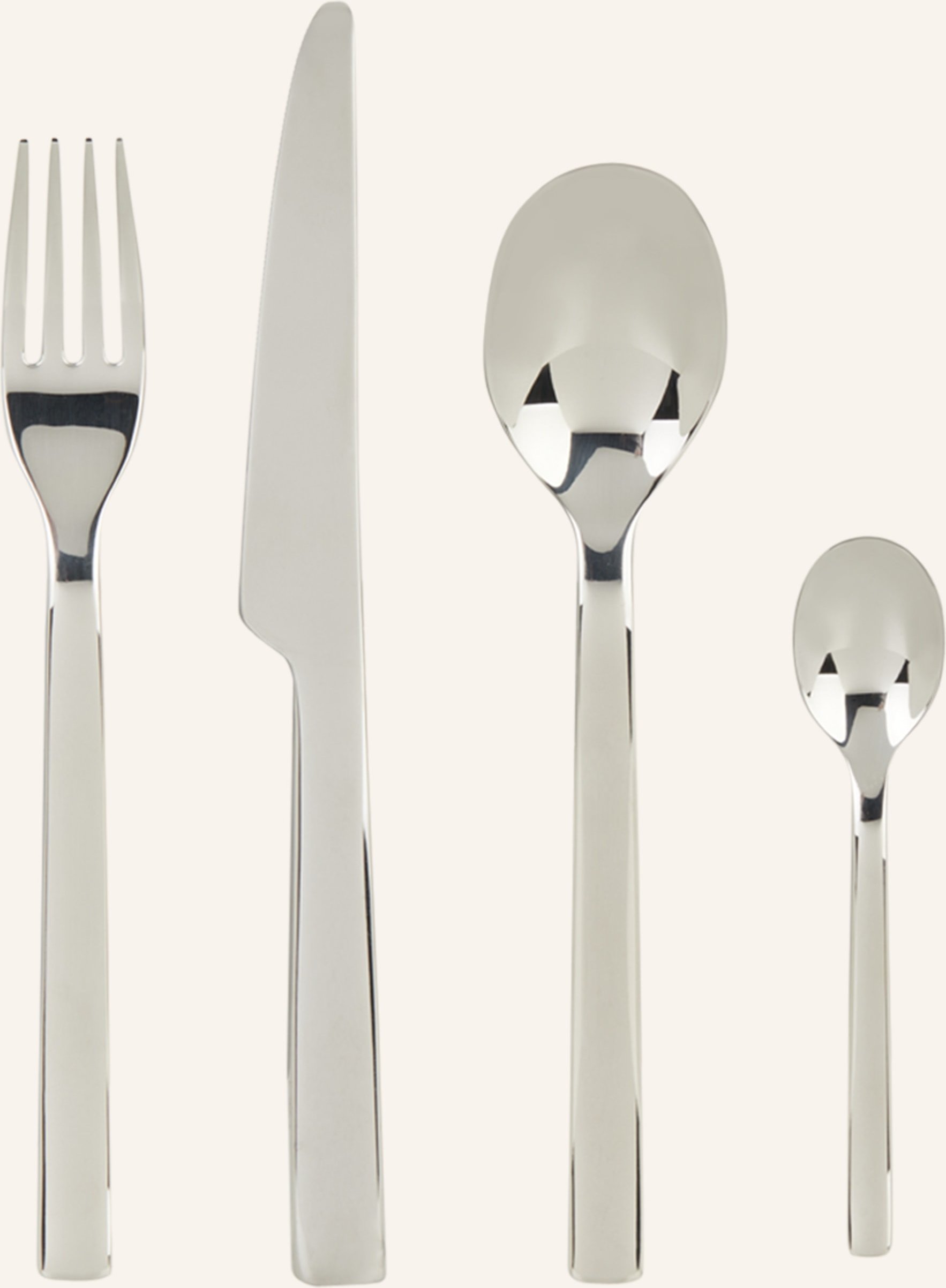 Alessi 24-Tlg. Besteck-Set Ovale silber