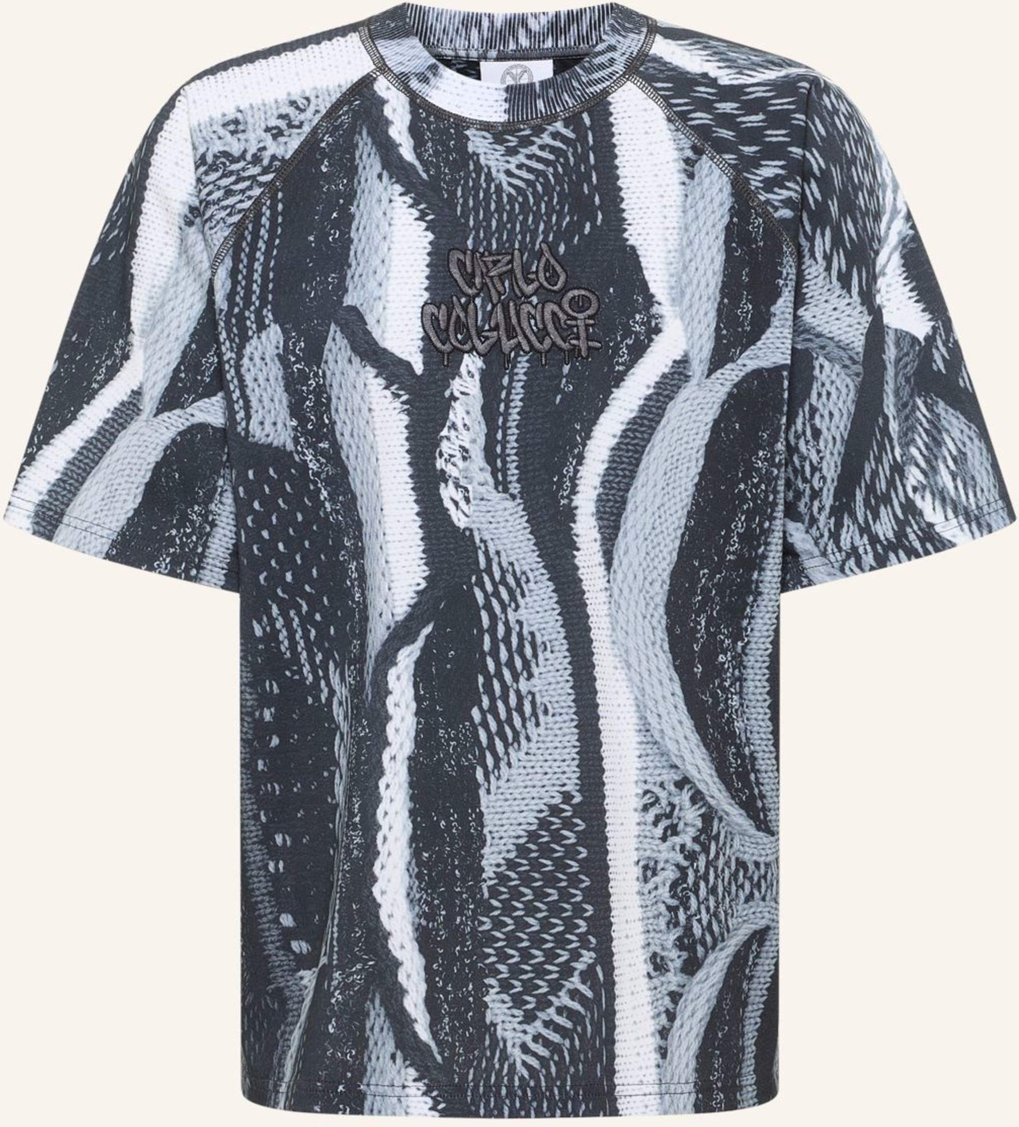 Carlo Colucci Oversize T-Shirt - Zoom In Ettori schwarz