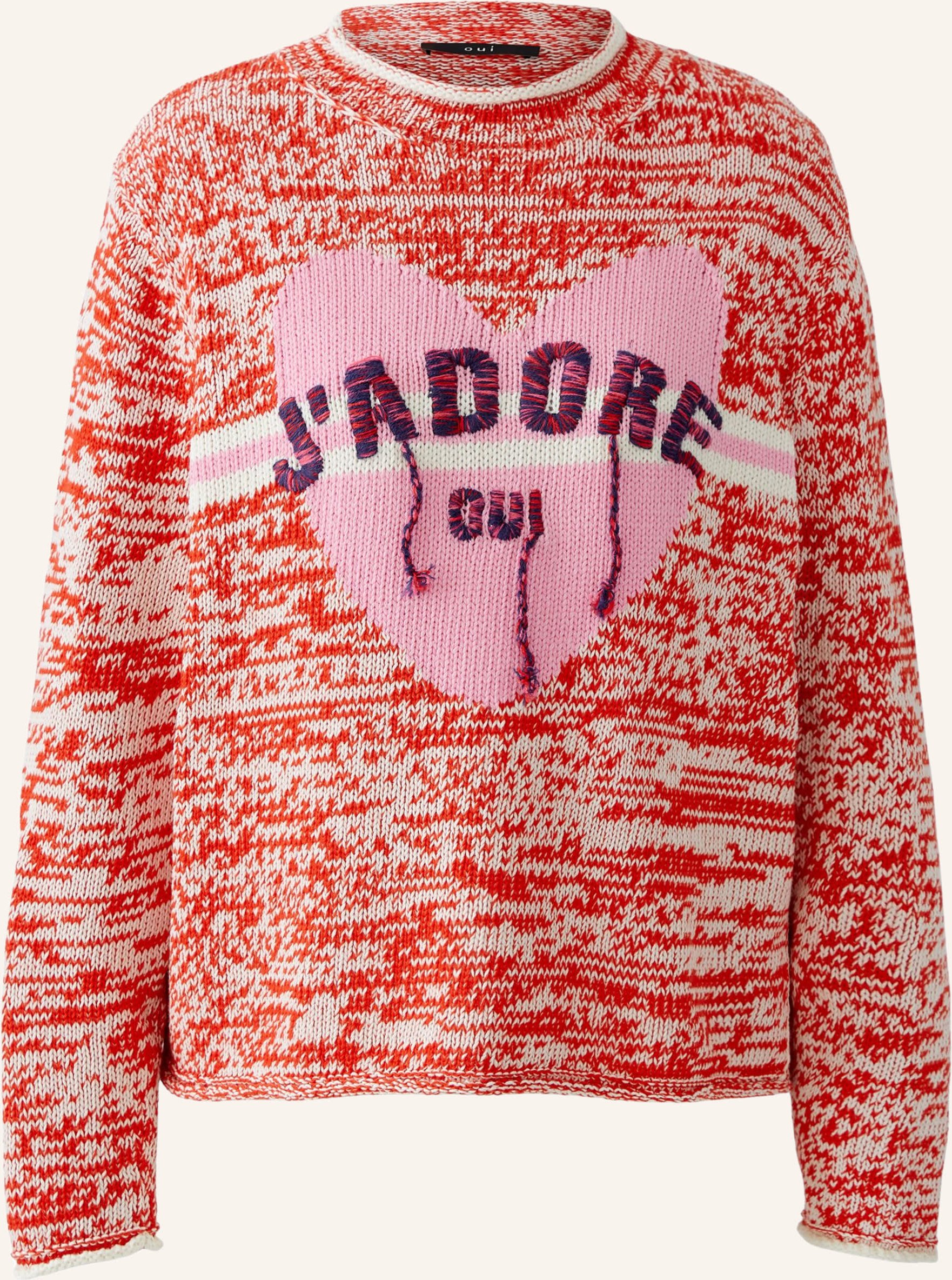 Oui Pullover rot