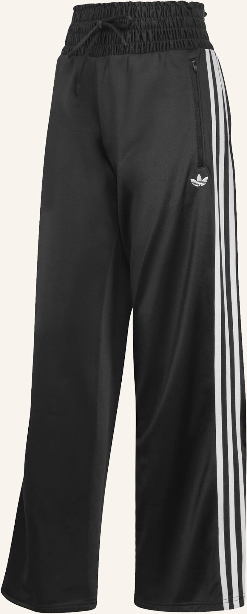 Adidas Originals Gesmokte Firebird Trainingshose schwarz