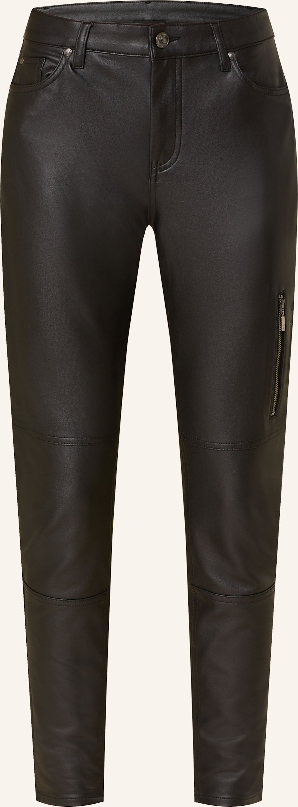 Thumbnail - Monari Hose In Lederoptik schwarz