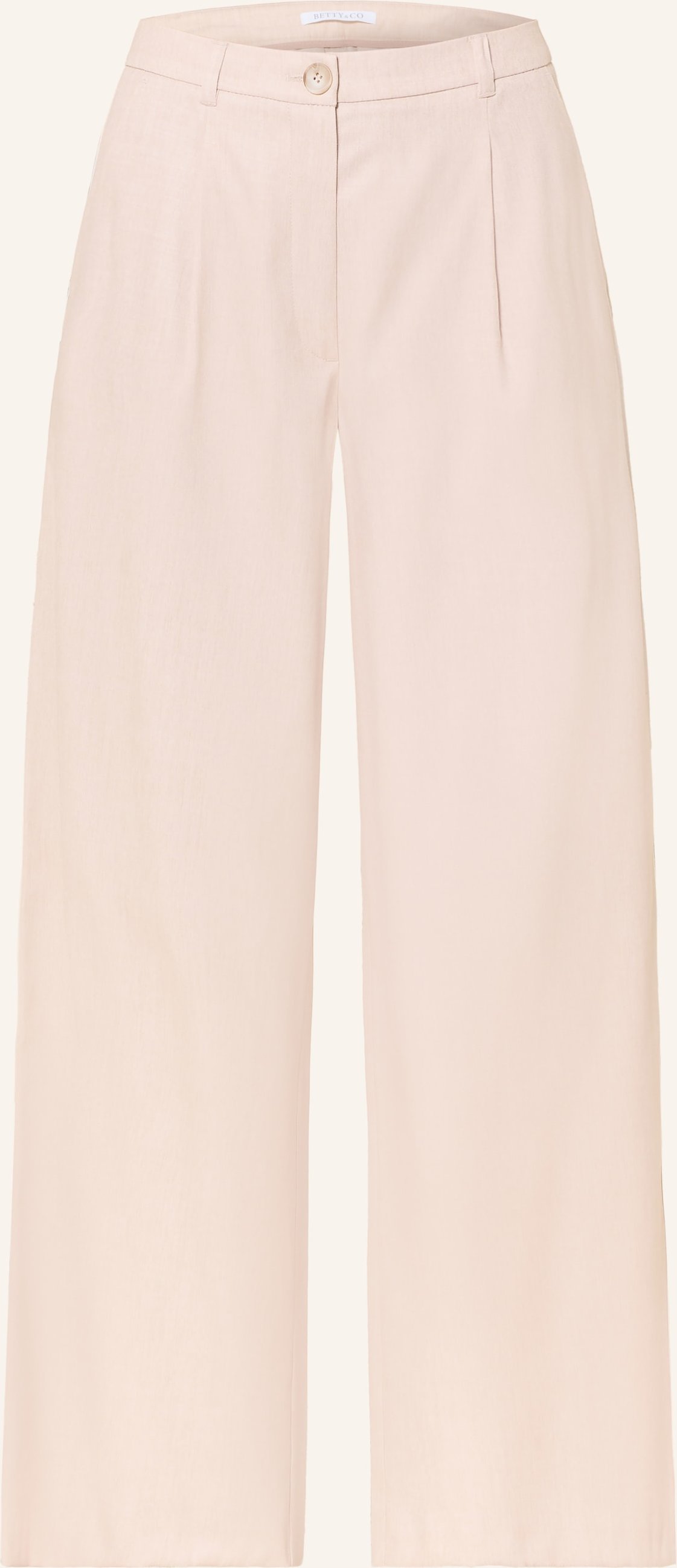 Betty&Co Marlenehose Mit Galonstreifen beige