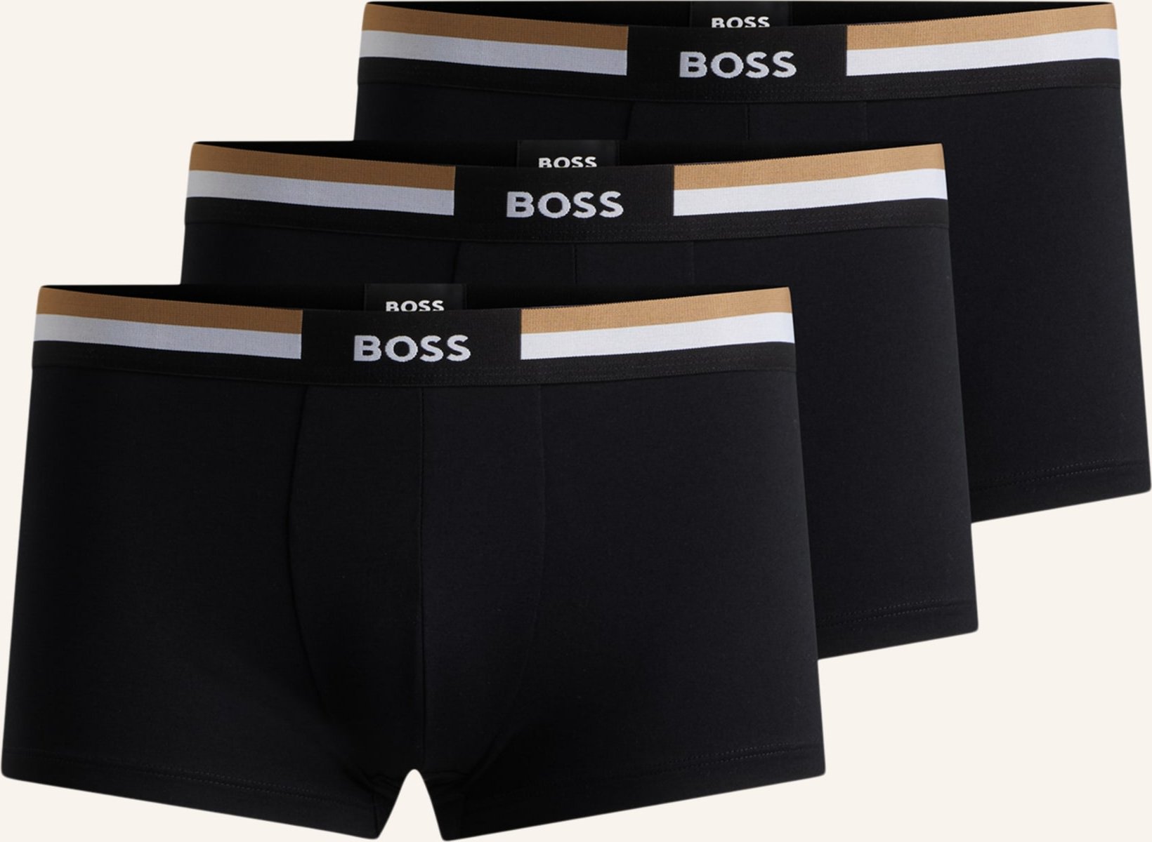 Boss Boxershort Trunk 3p Motion schwarz