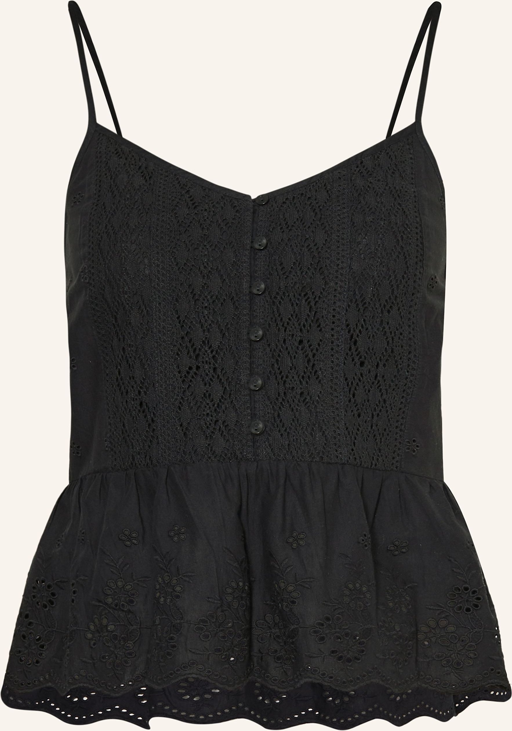 Levi's® Top Cora Aus Lochspitze schwarz