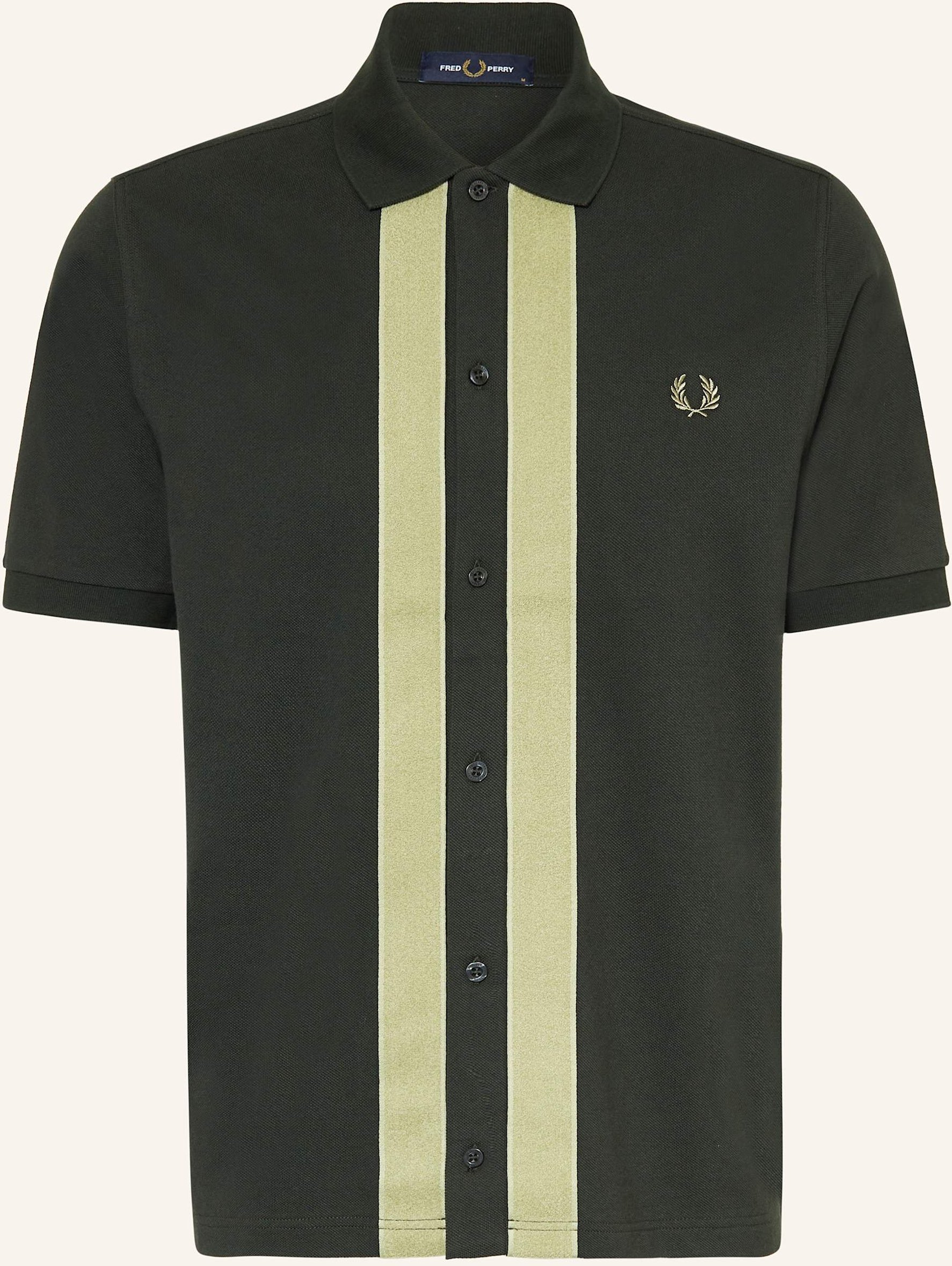 Fred Perry Piqué-Poloshirt gruen