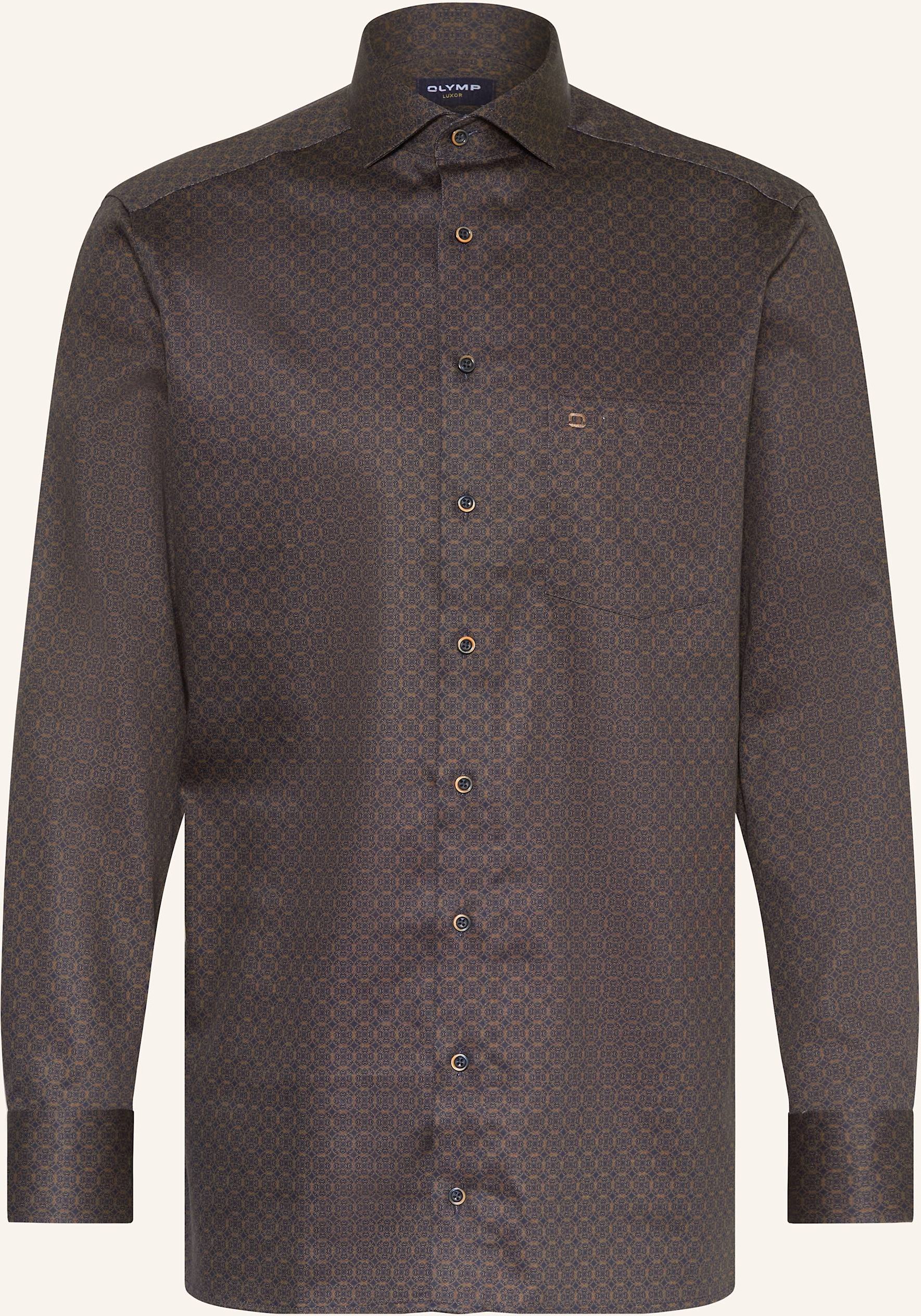 Olymp Hemd Luxor Modern Fit braun