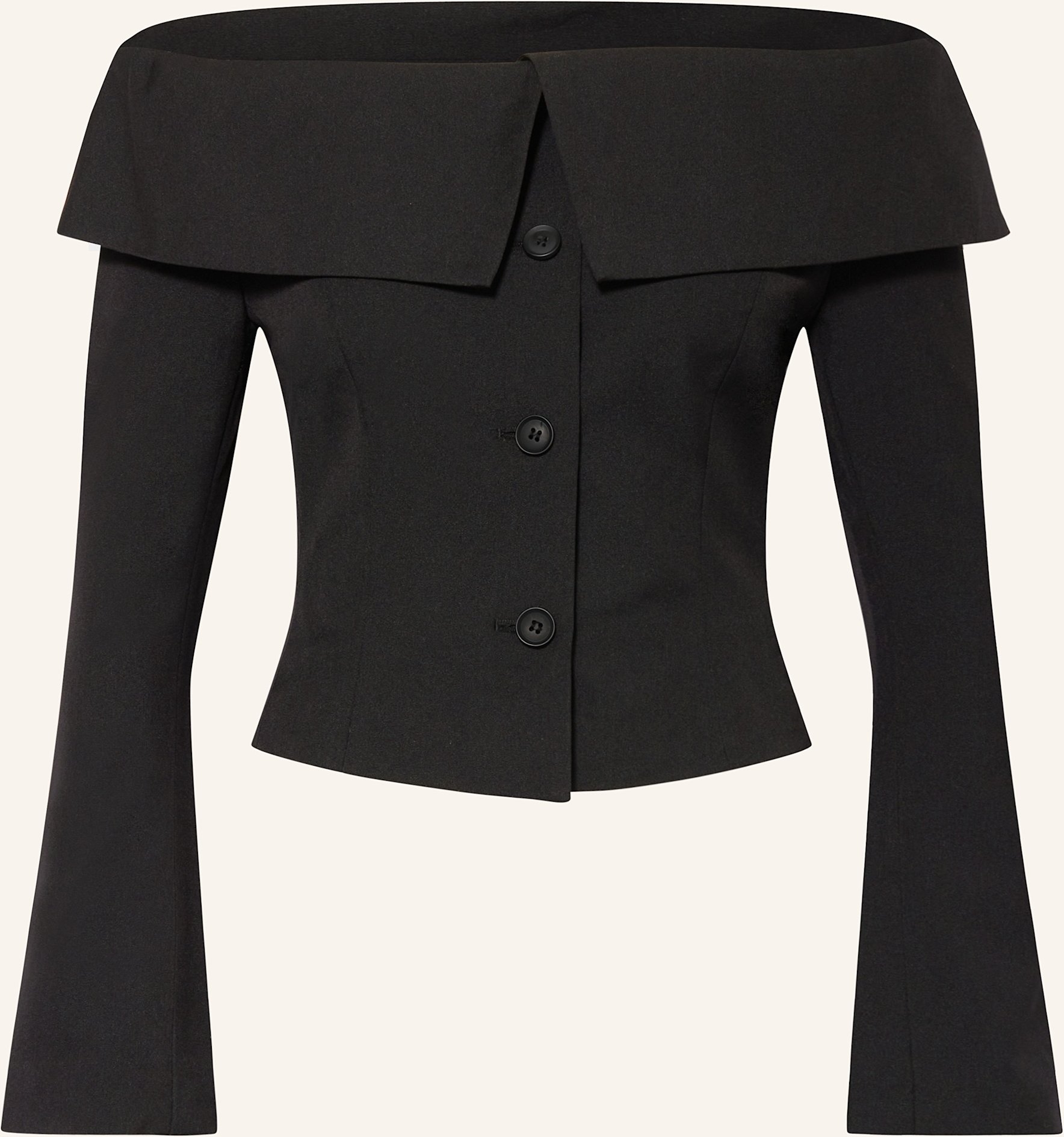 Gina Tricot Off-Shoulder-Blazer schwarz