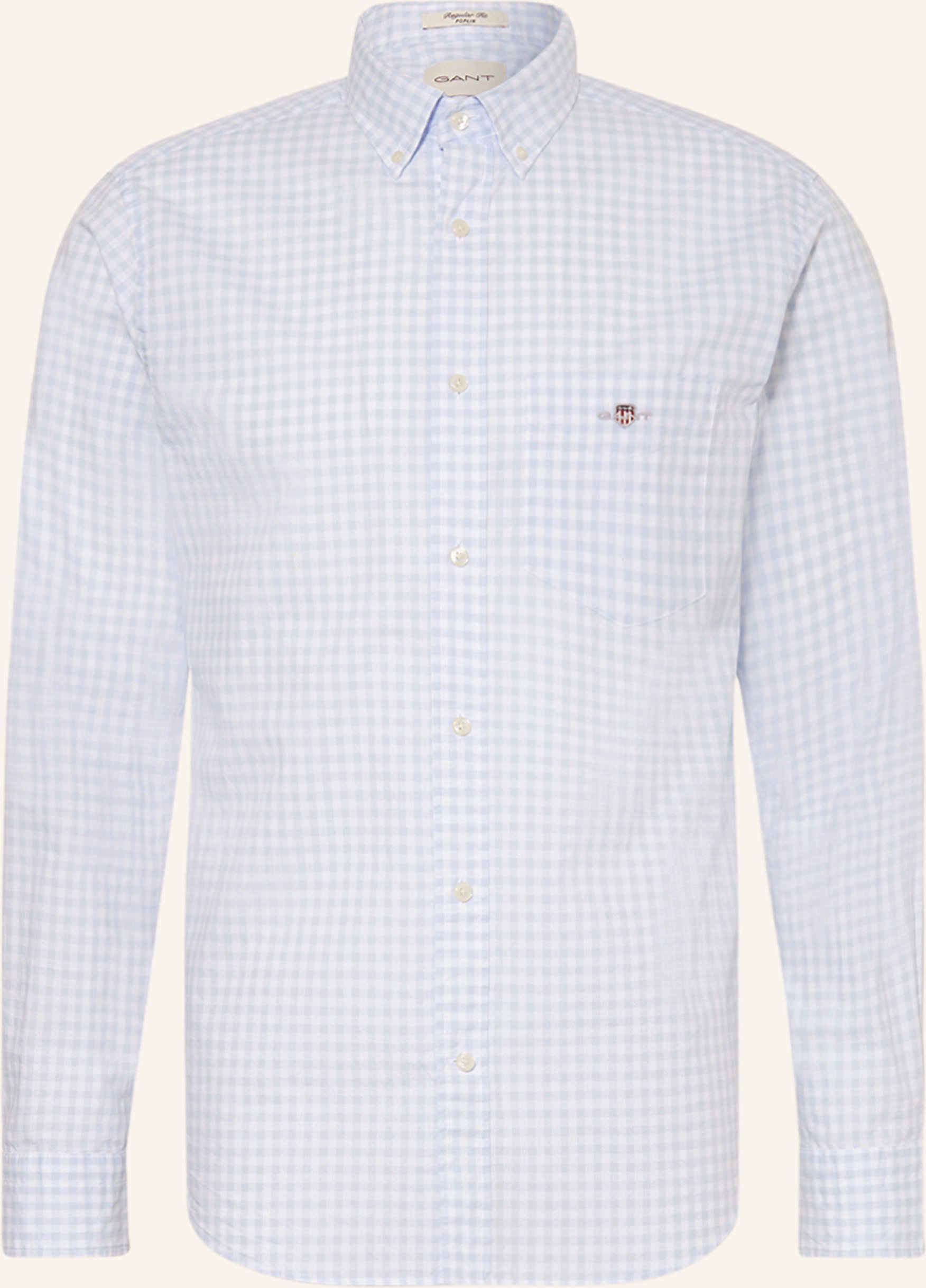 Thumbnail - Gant Hemd Regular Fit blau