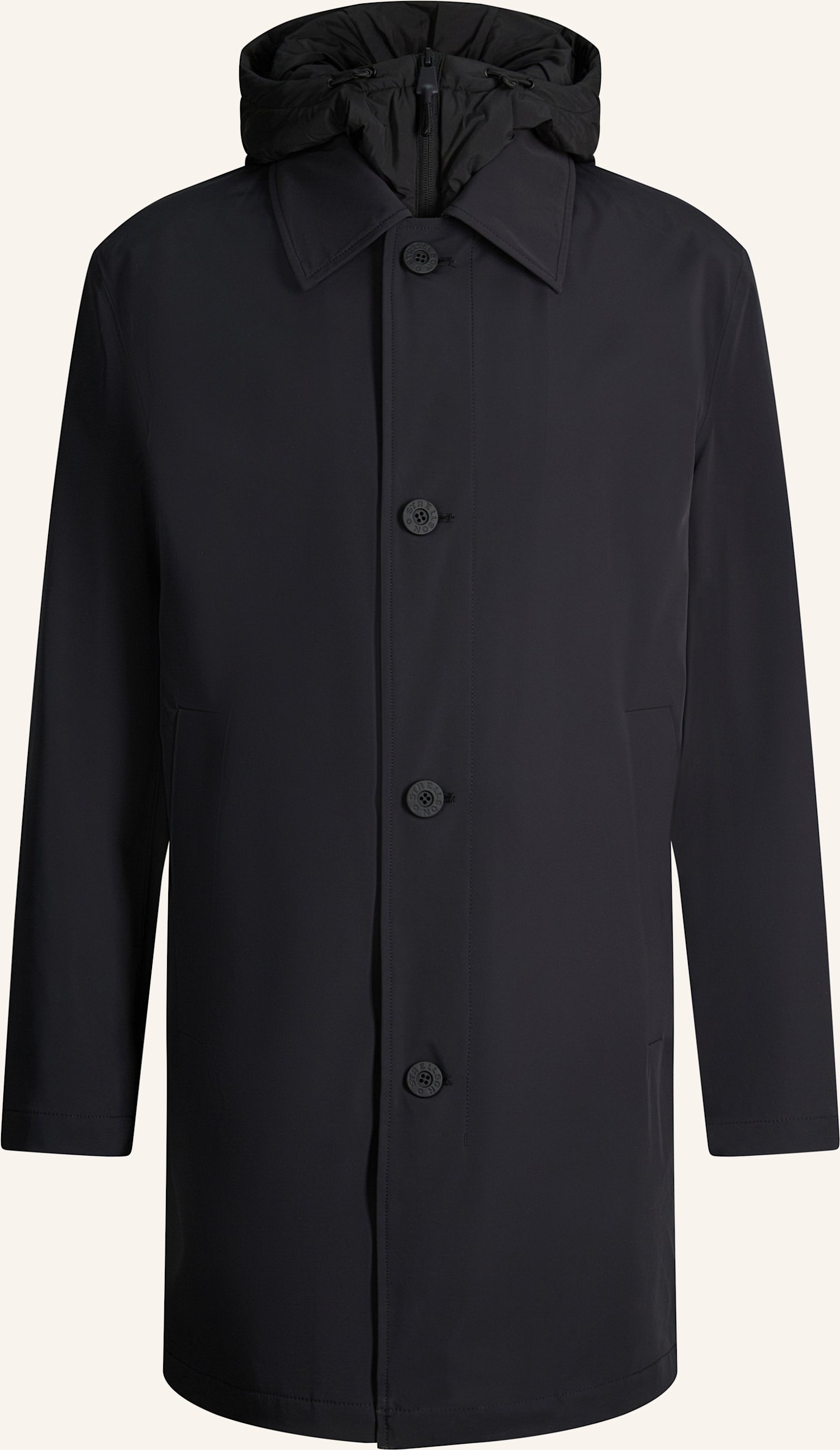 Strellson Regenmantel Regenmantel schwarz