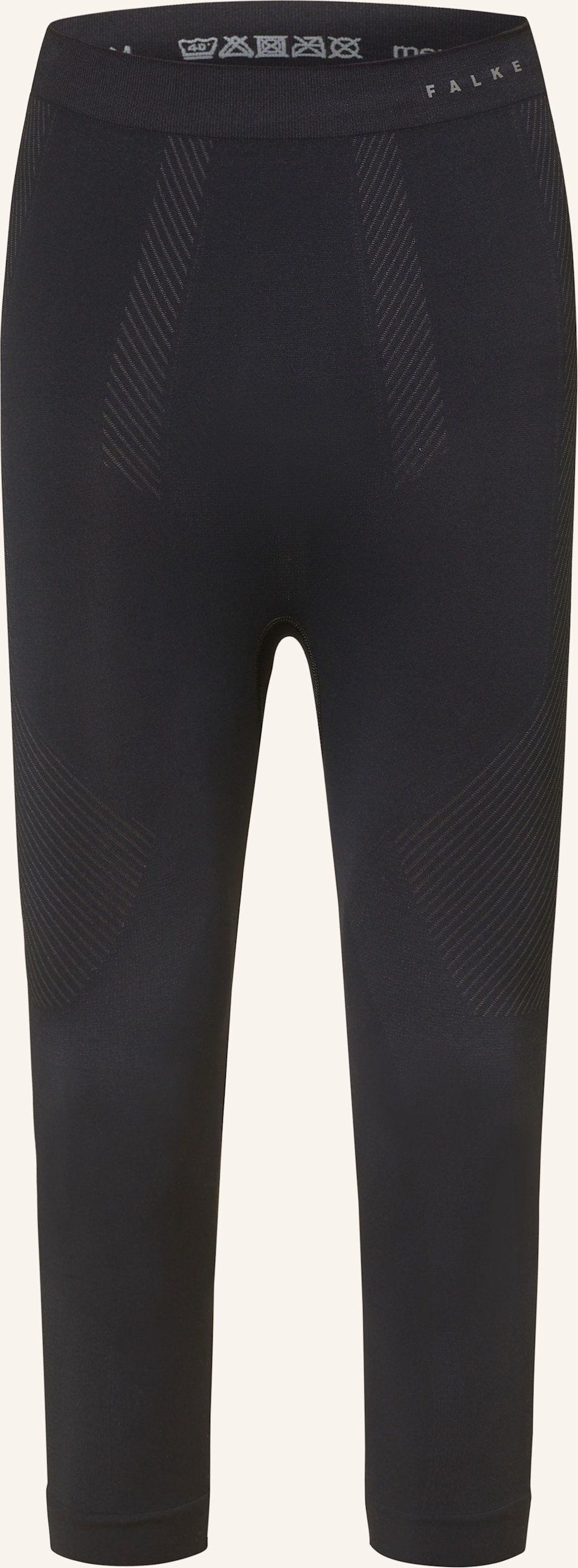 Falke Funktionswäsche-Hose Warm Mit Verkürzter Beinlänge schwarz