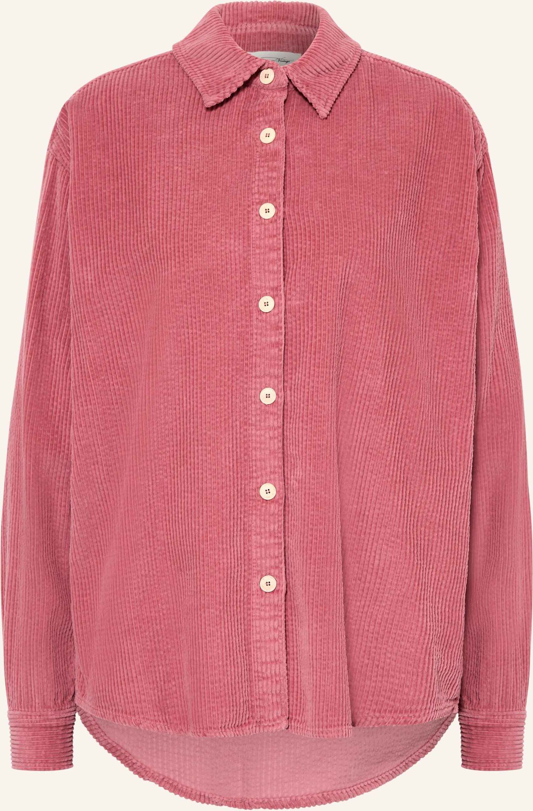 American Vintage Cord-Overshirt Padow rosa