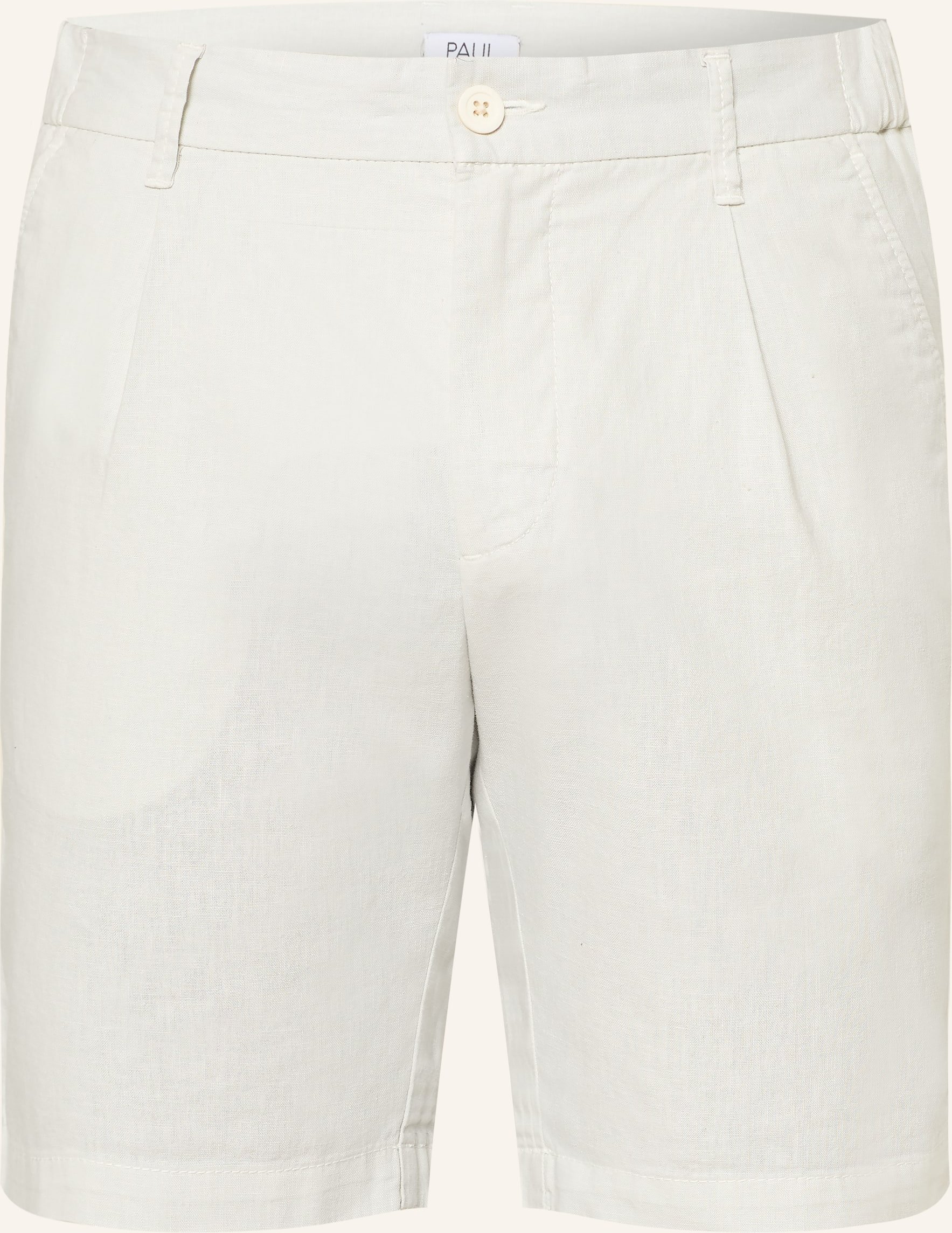 Paul Chinoshorts Comfort Fit Mit Leinen beige