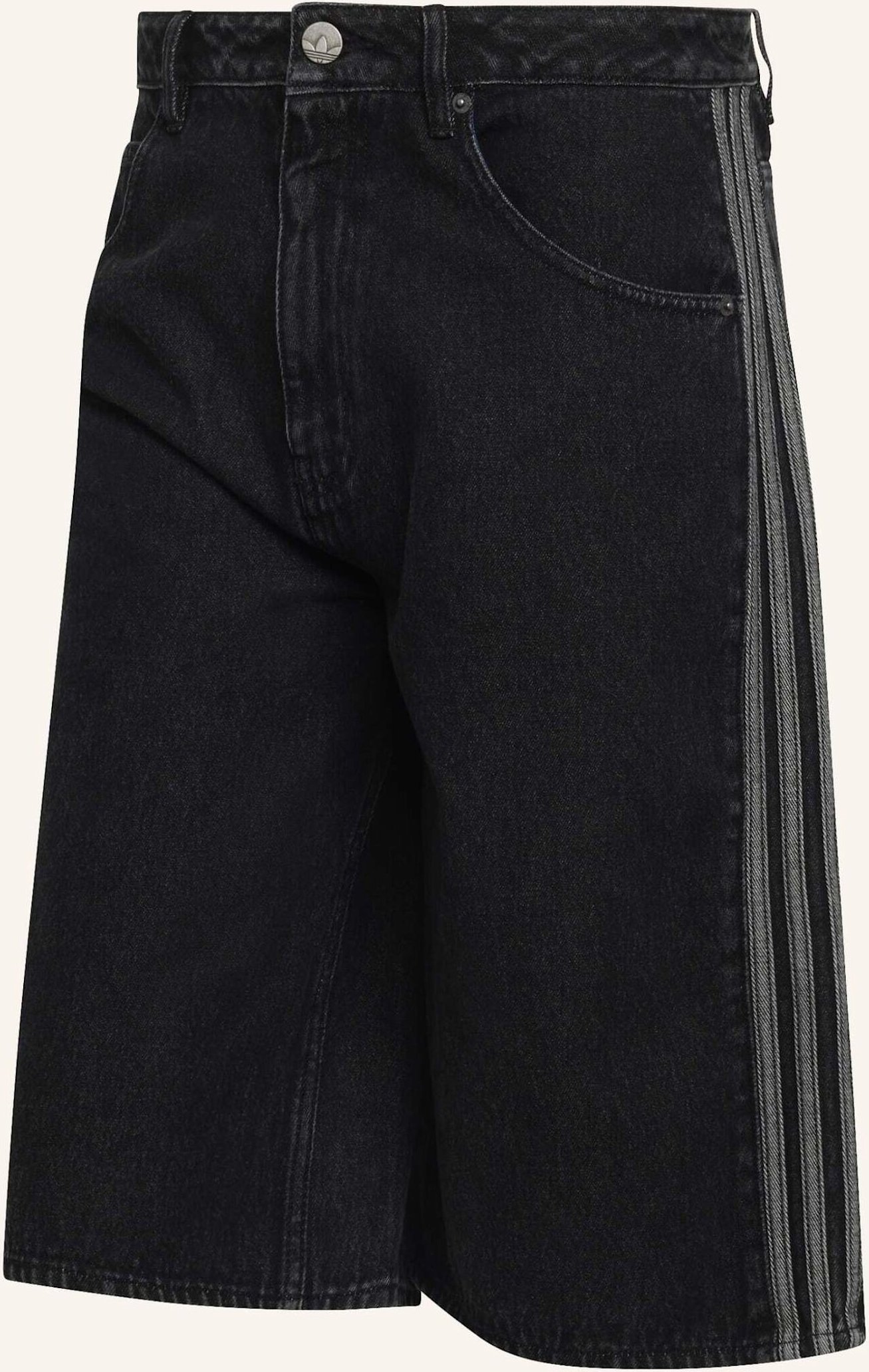 Adidas Originals Firebird Adicolor Denim Shorts schwarz