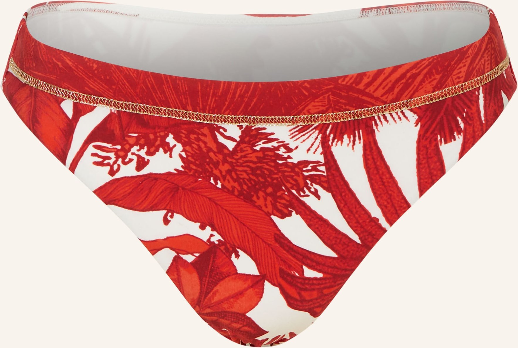 Maryan Mehlhorn Basic-Bikini-Hose Palmaria Mit Glitzergarn rot