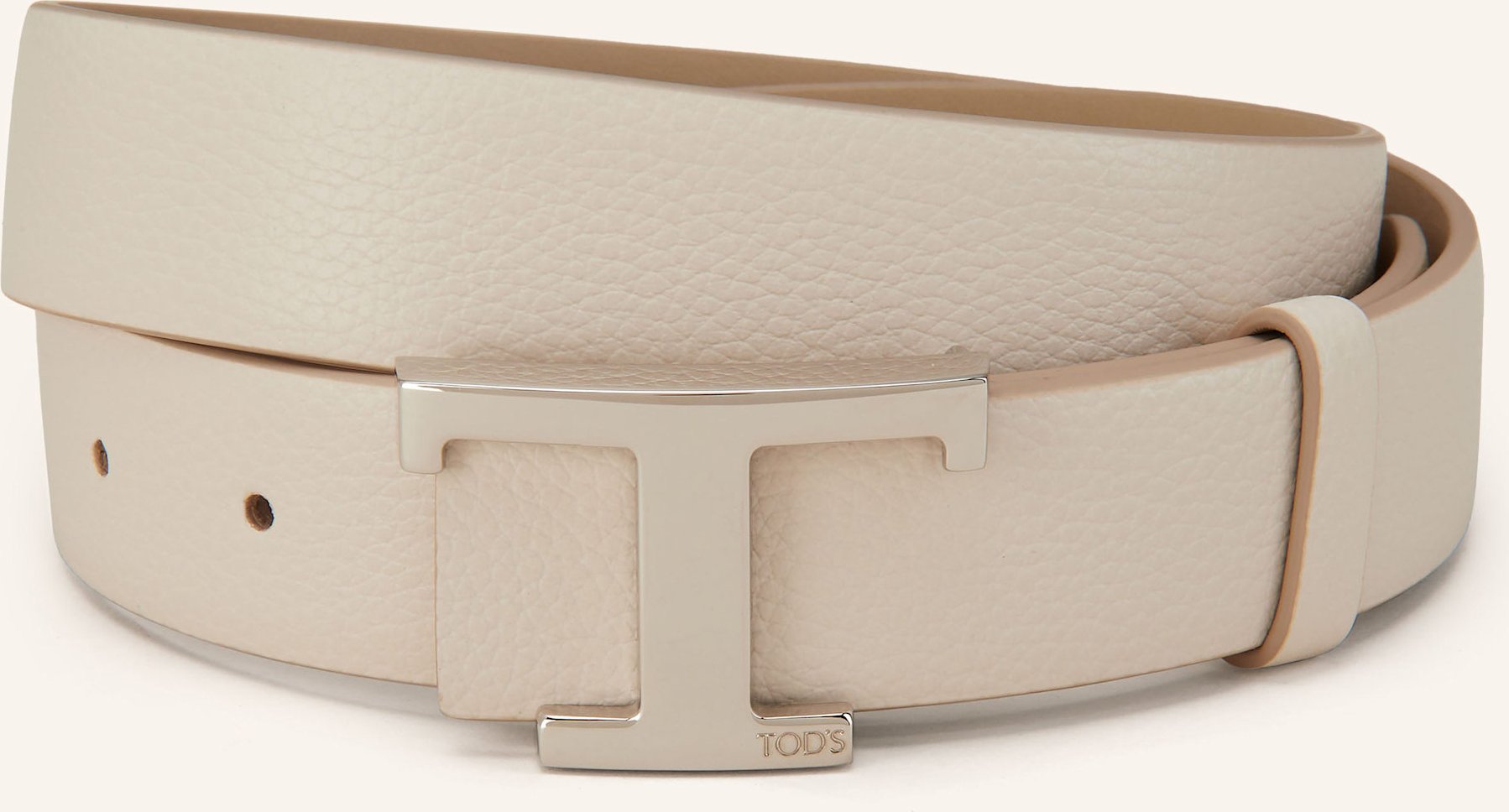 Tod's Ledergürtel Zum Wenden weiss