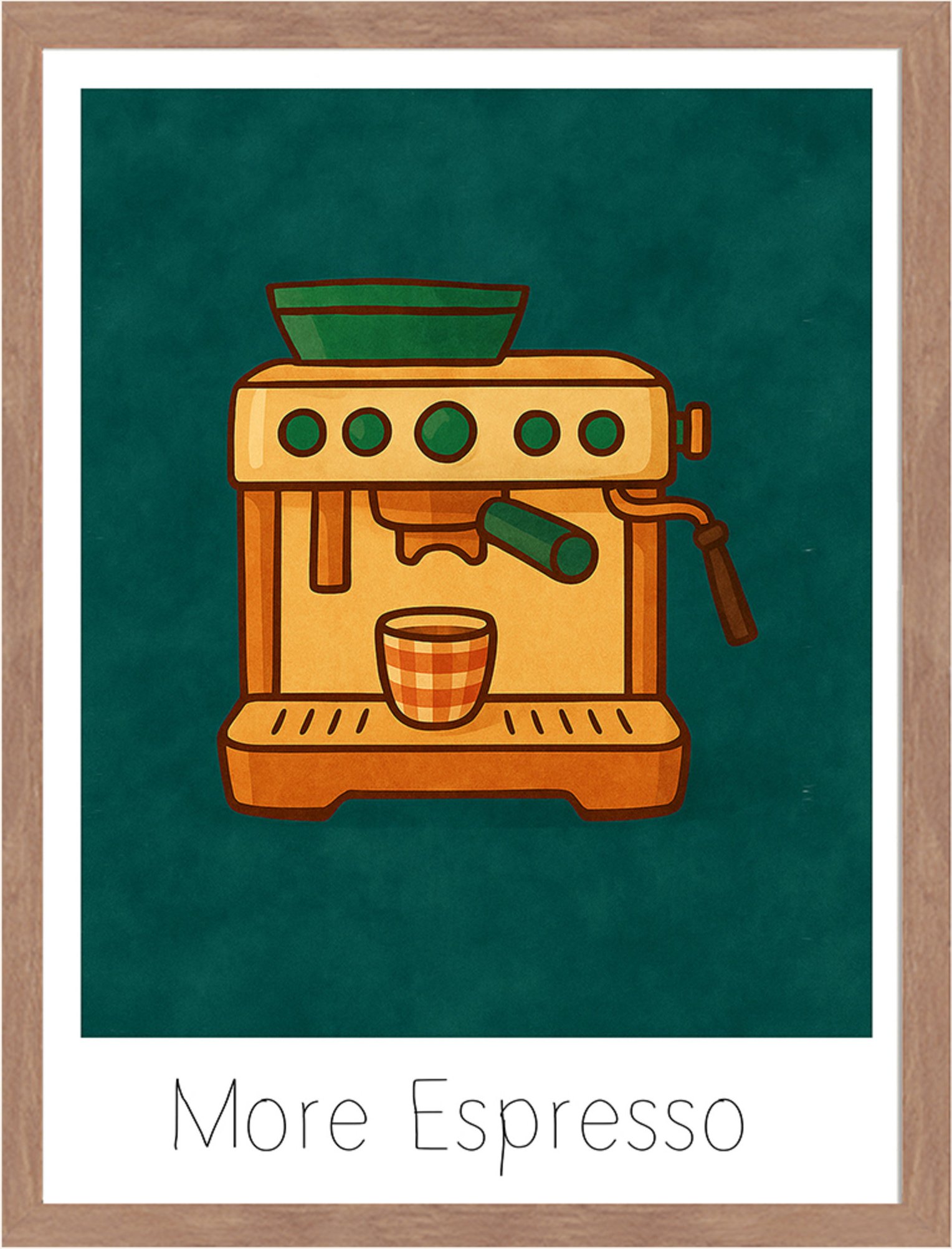 Liv Corday Wandbild Mehr Espresso Mit Rahmen braun