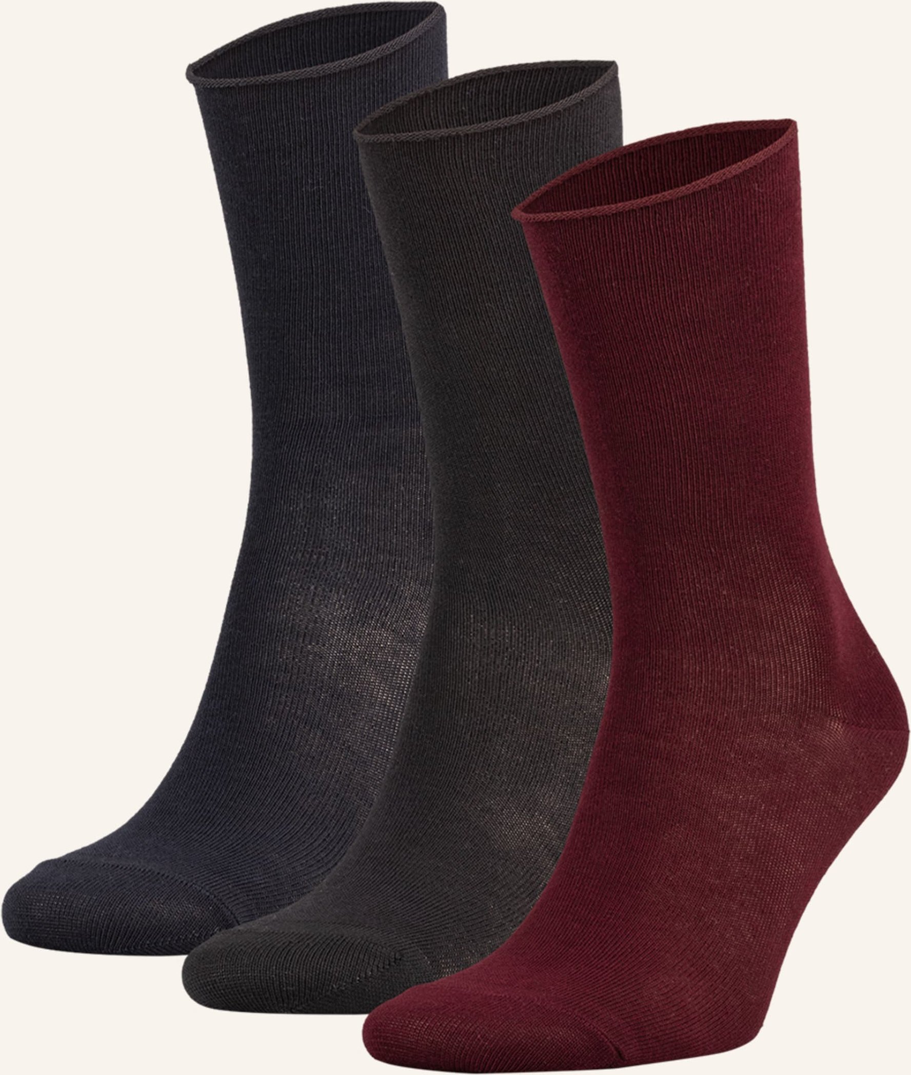 Falke 3er-Pack Socken Happy Box Mit Geschenkbox grau