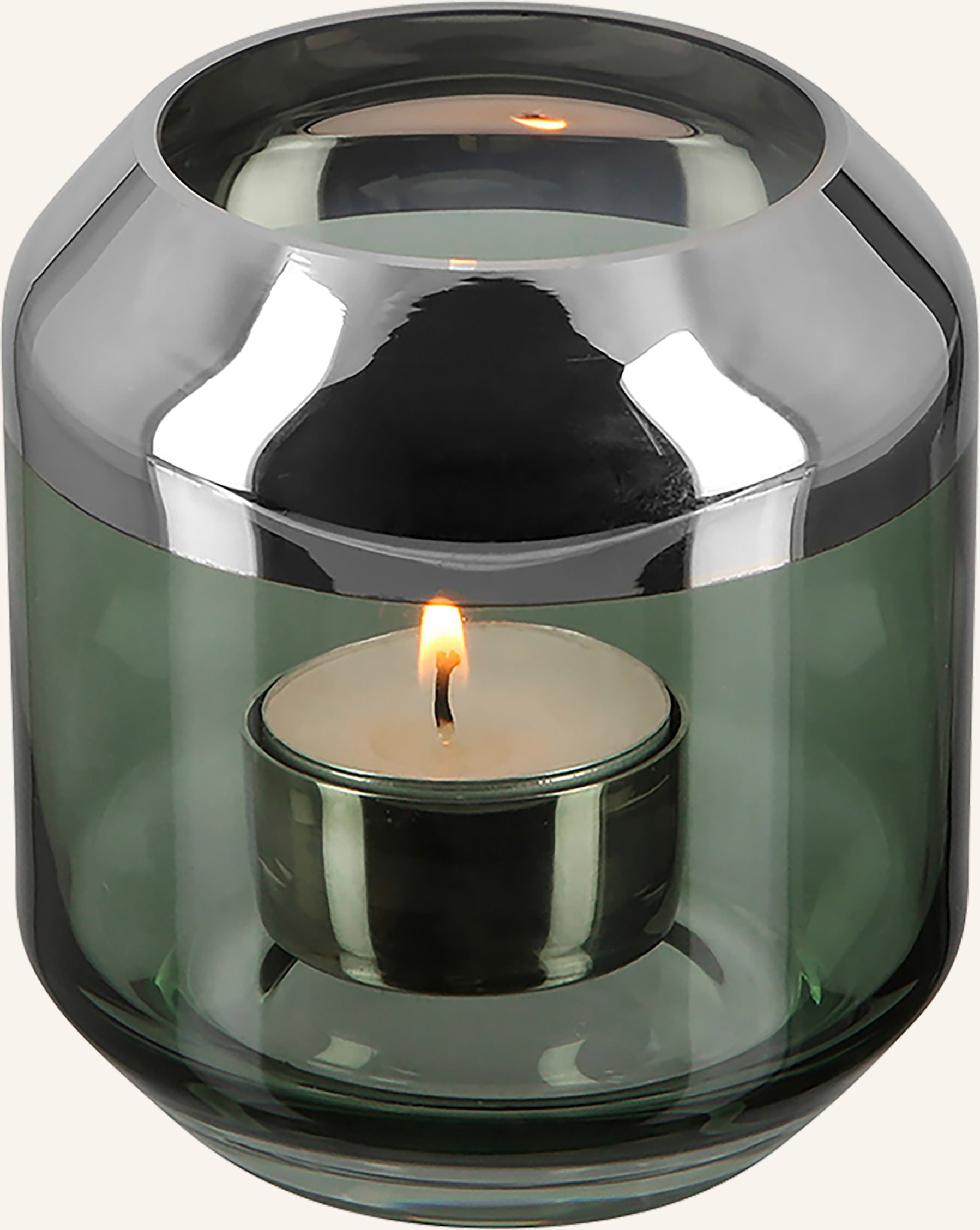 Fink Teelichthalter, Vase Smilla gruen