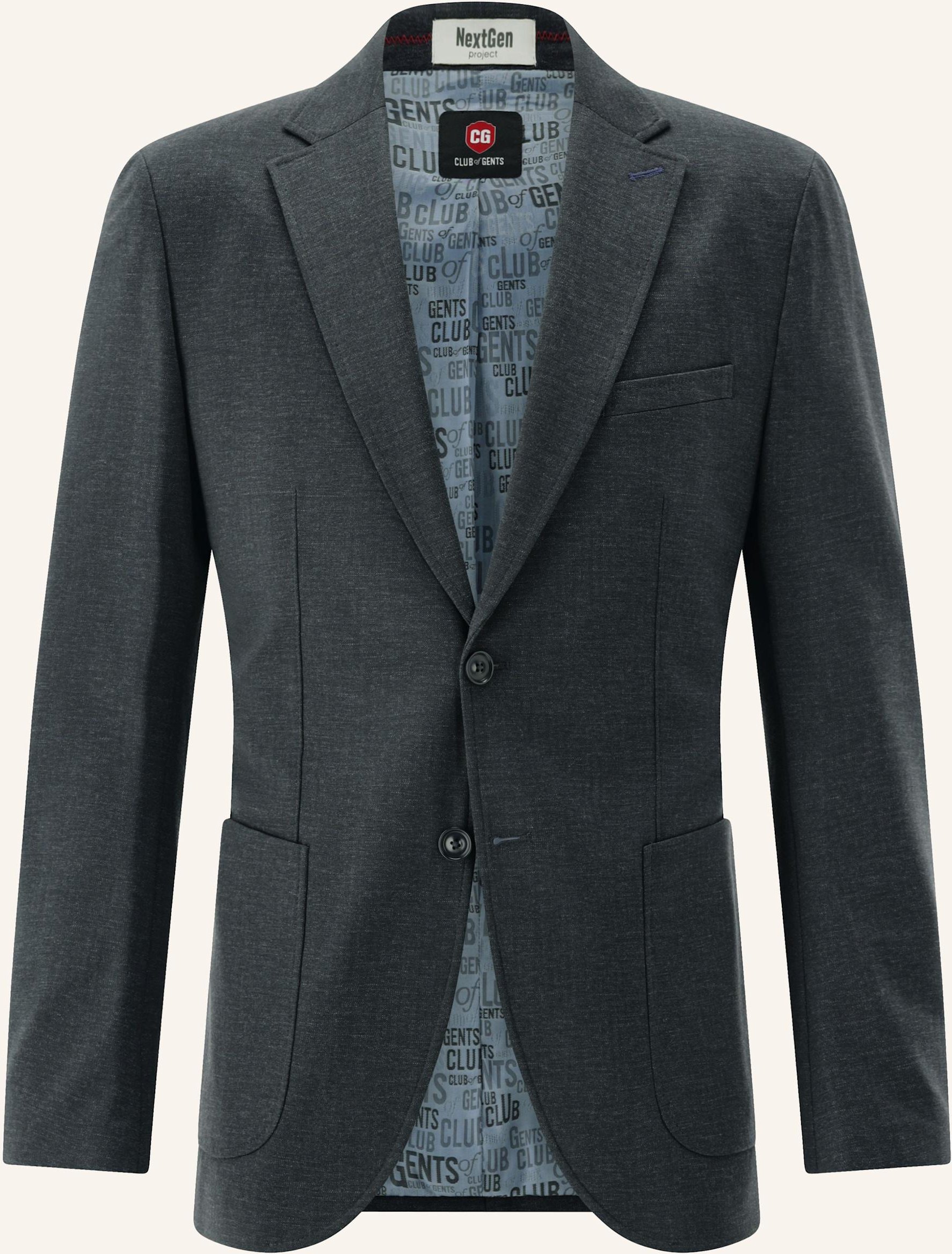 Cg - Club Of Gents Sakko Cg Cuba-J Grs Sv Slim Fit blau