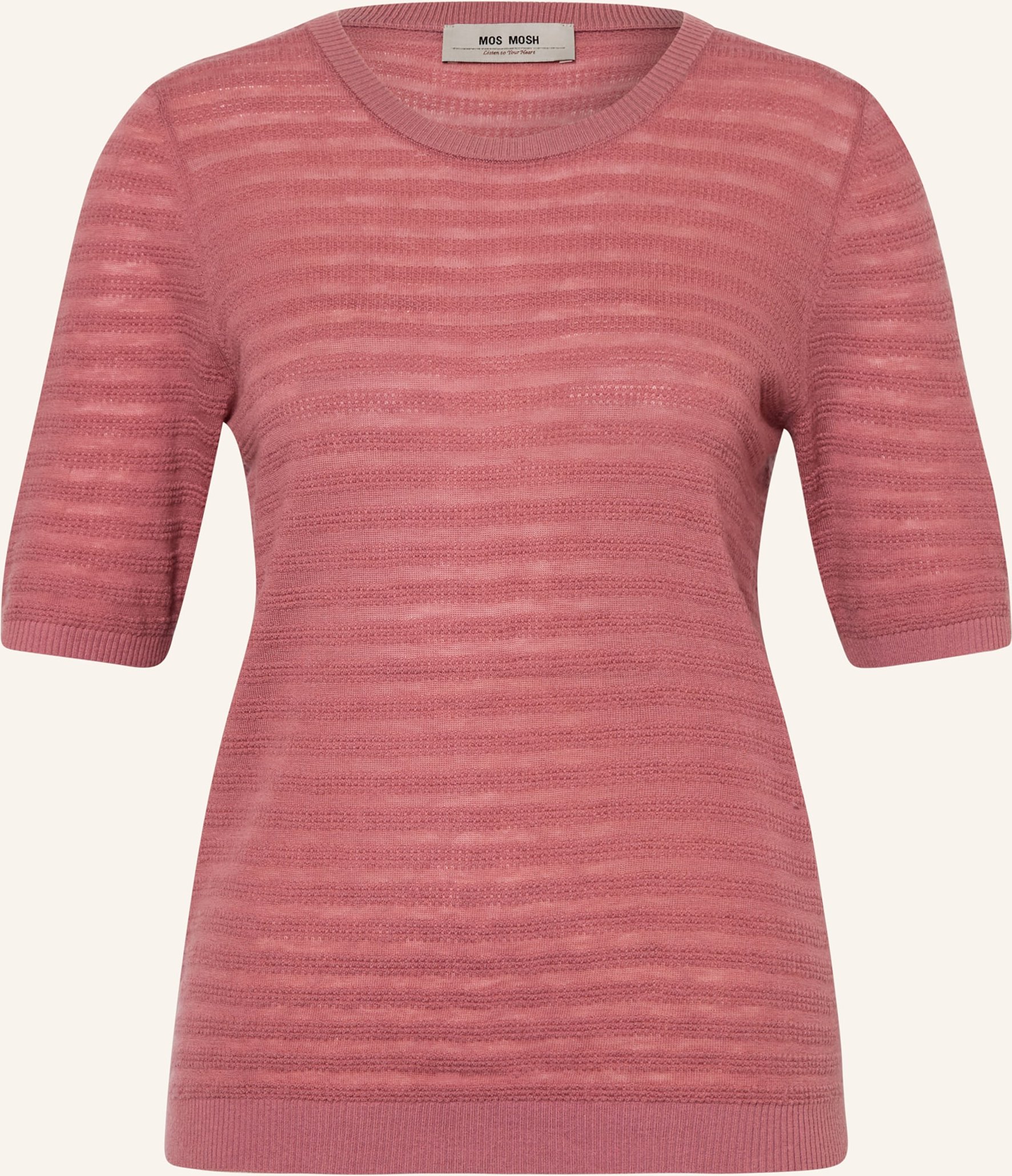Mos Mosh Strickshirt Mmbouch Dotty Aus Cashmere rosa