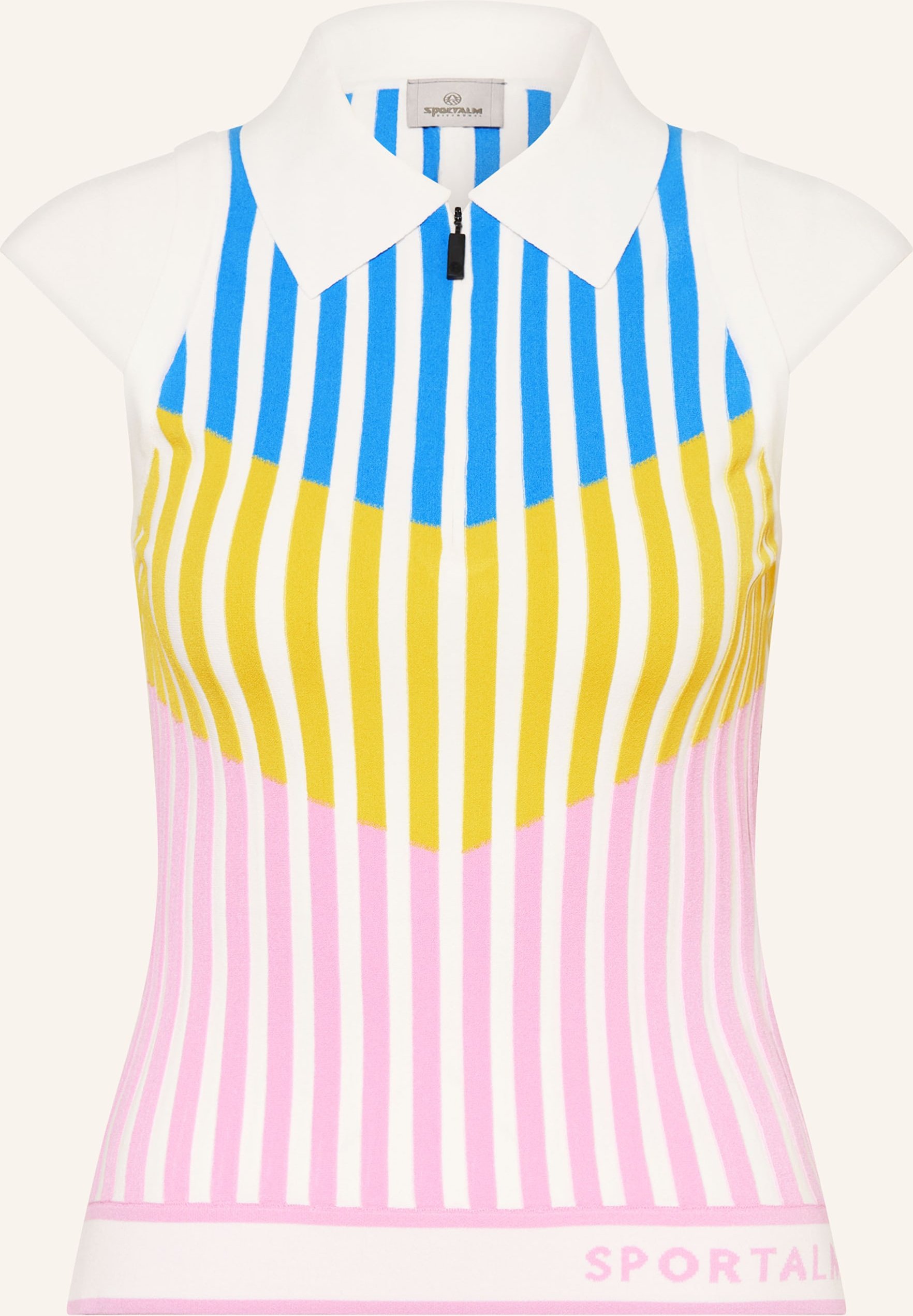 Sportalm Strick-Poloshirt weiss