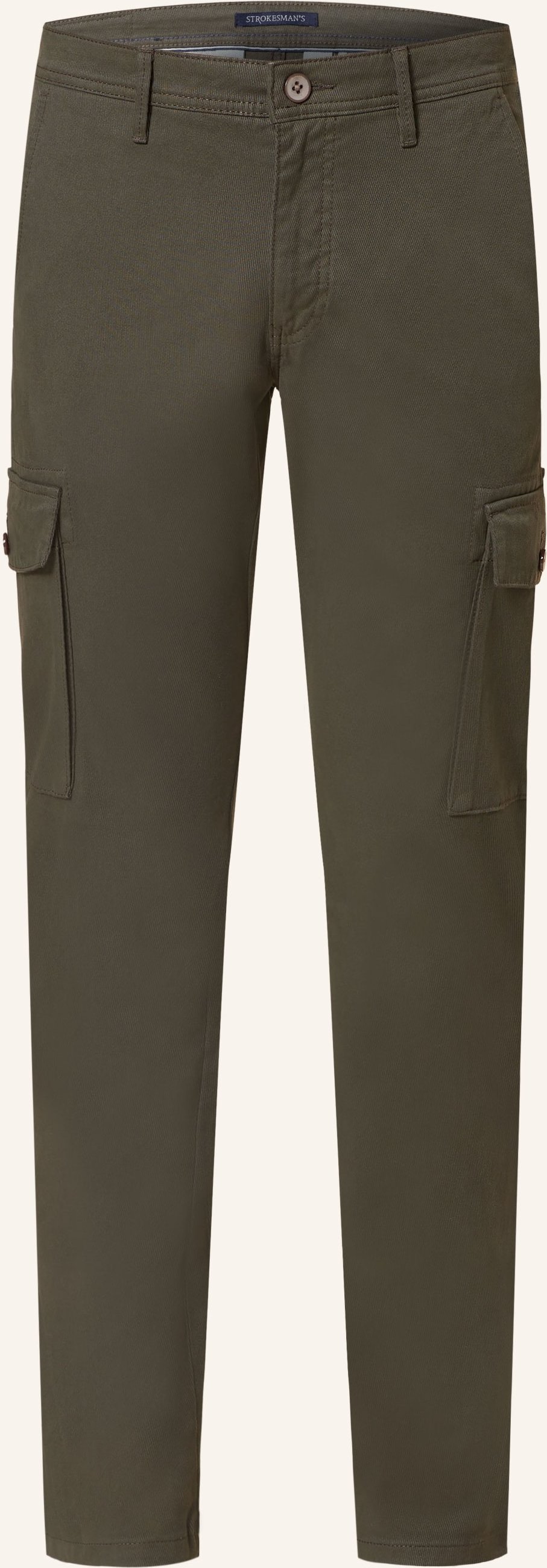 Strokesman's Cargohose Cavalery Slim Fit gruen