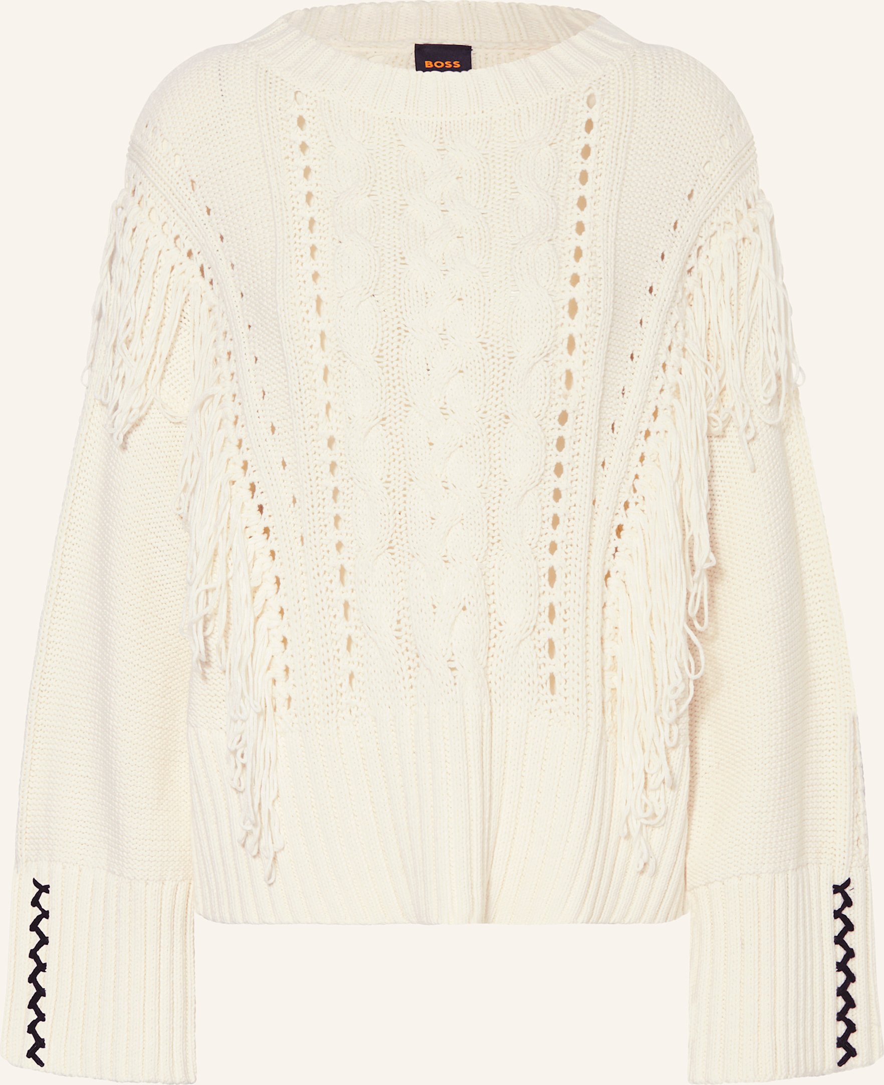 Boss Pullover Fitto weiss