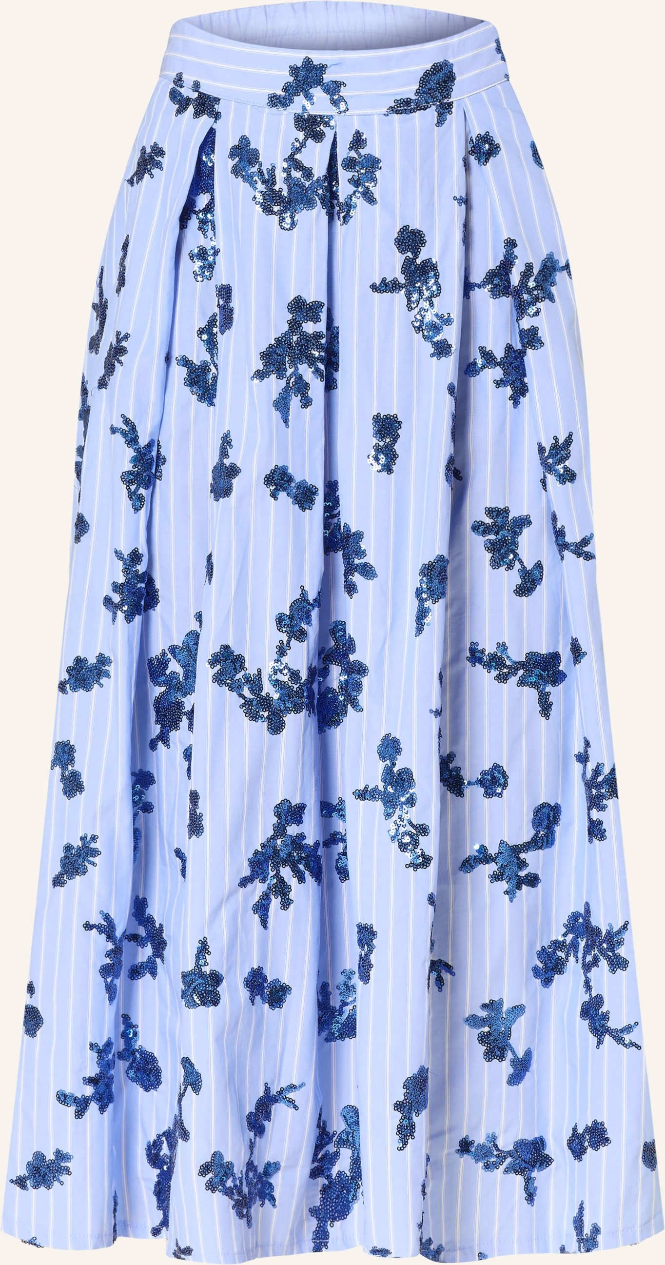 Lilienfels Rock Mit Pailletten blau