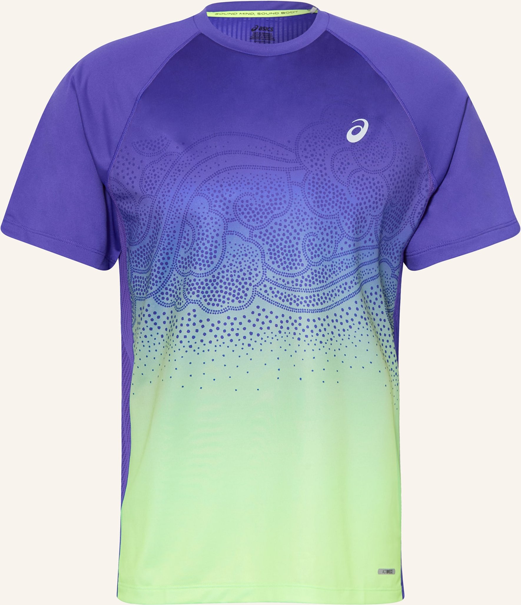 Asics Laufshirt Road Fade blau