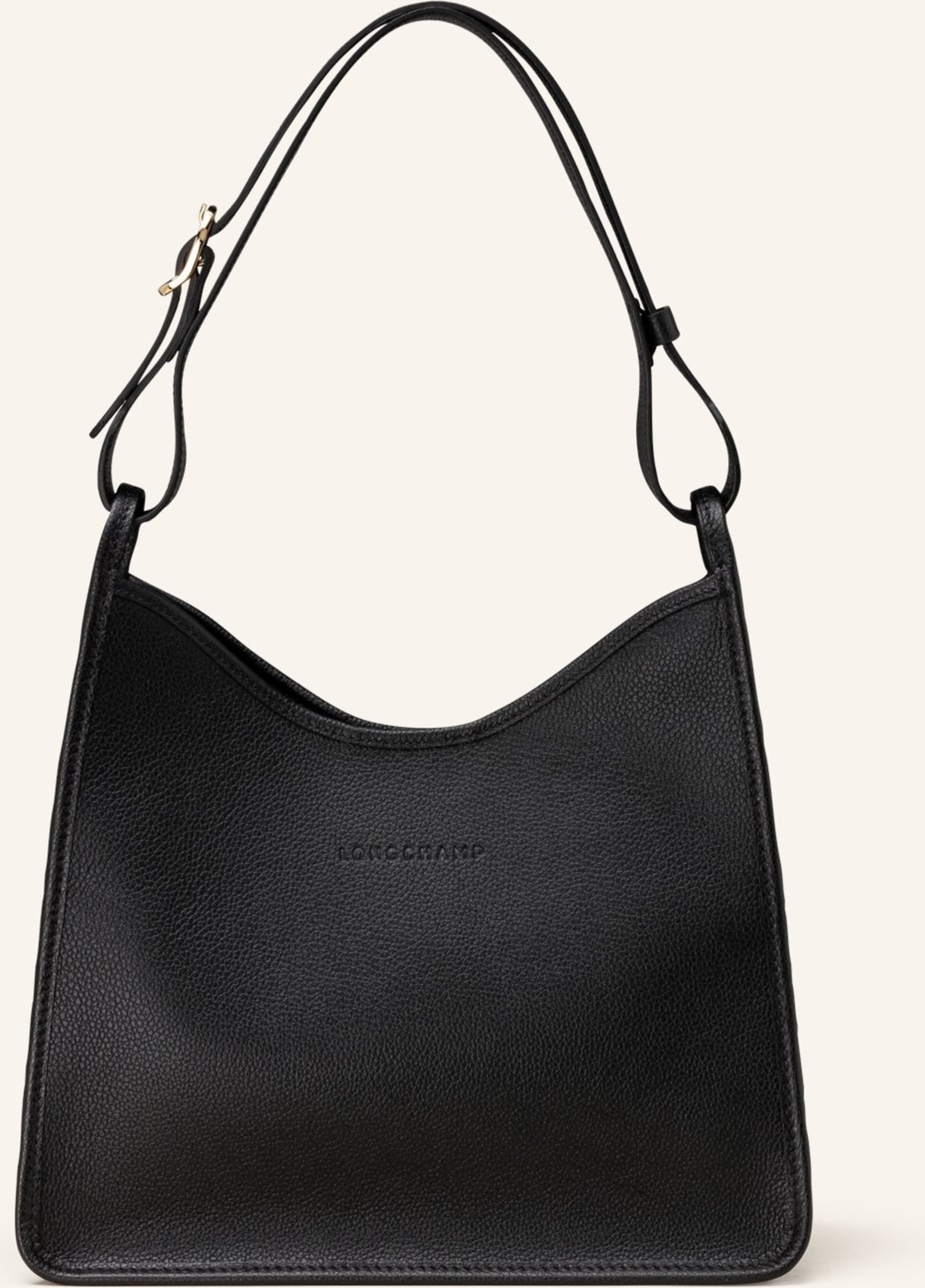 Longchamp Beuteltasche Le Foulonné schwarz