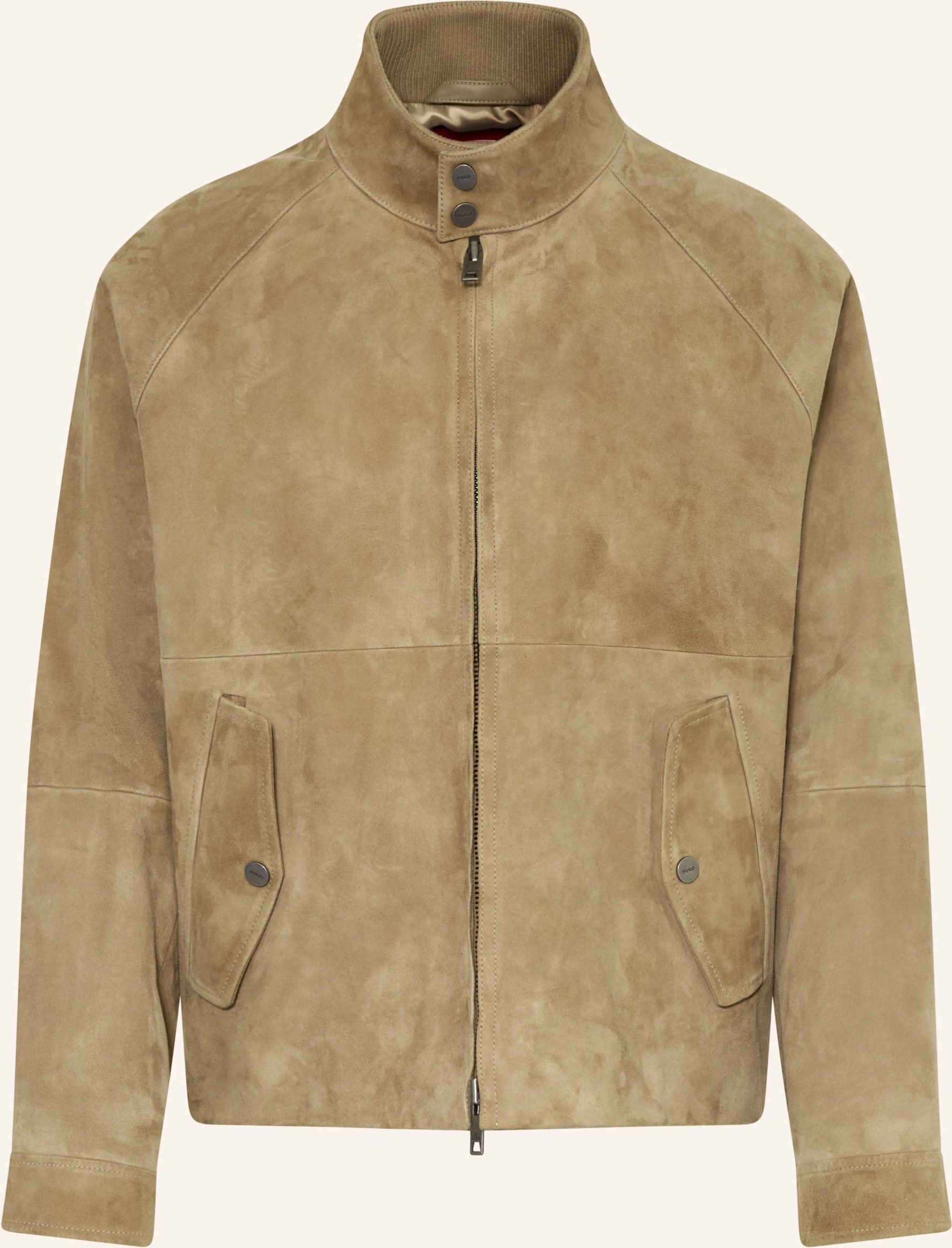 Hugo Lederjacke Loridge beige