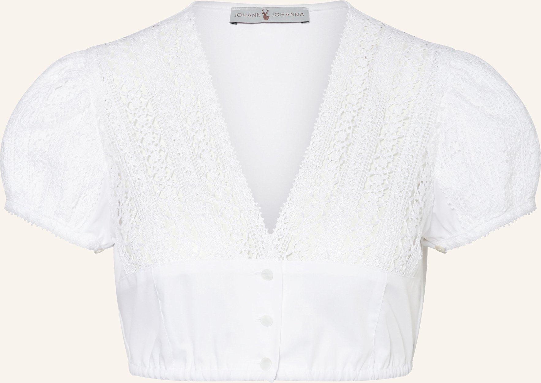 Johann & Johanna Dirndlbluse weiss