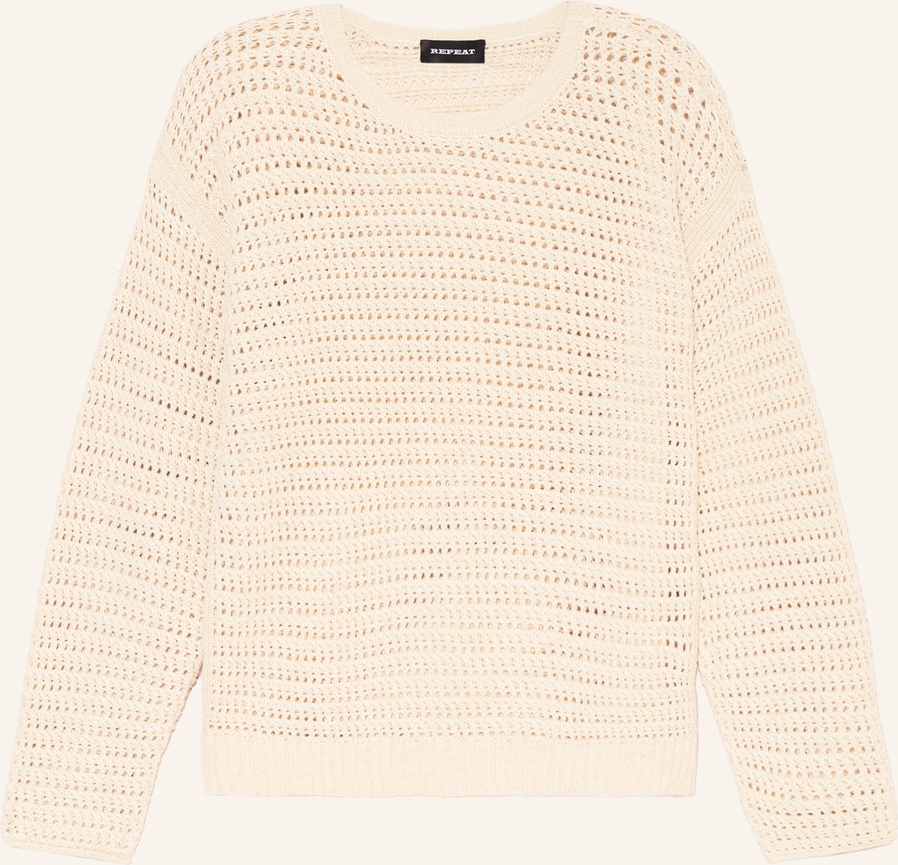 Repeat Pullover Mit Glitzergarn beige
