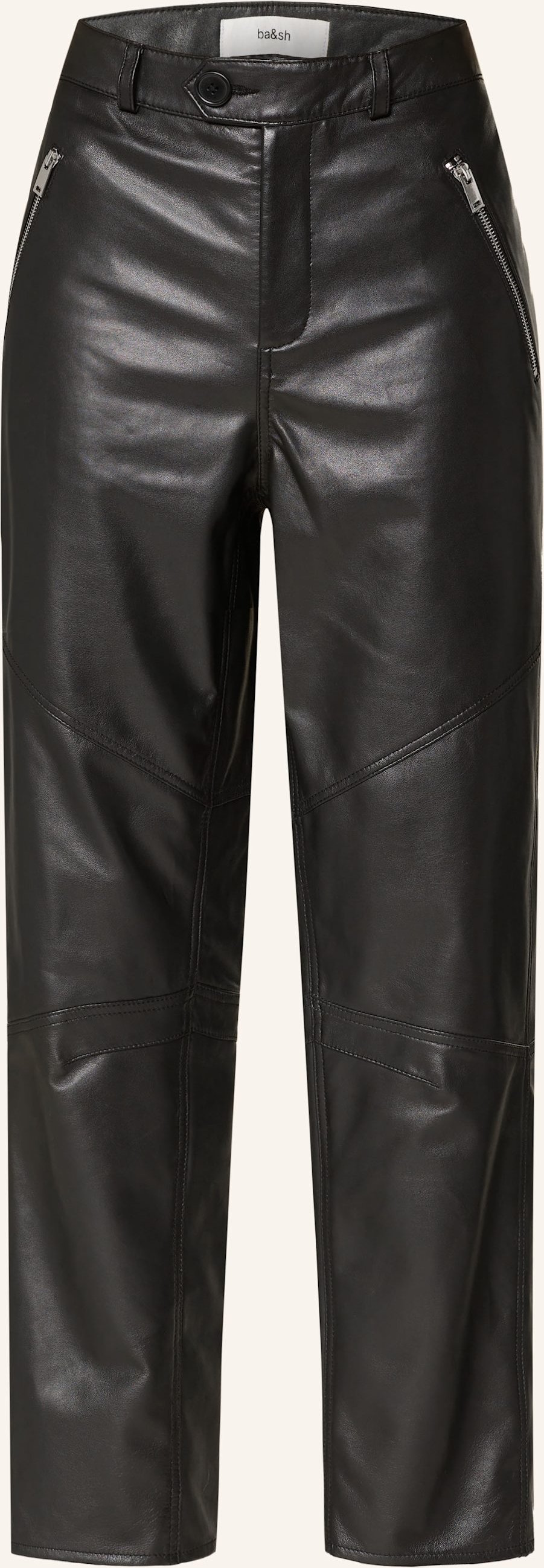 Ba&Sh Lederhose Alios schwarz