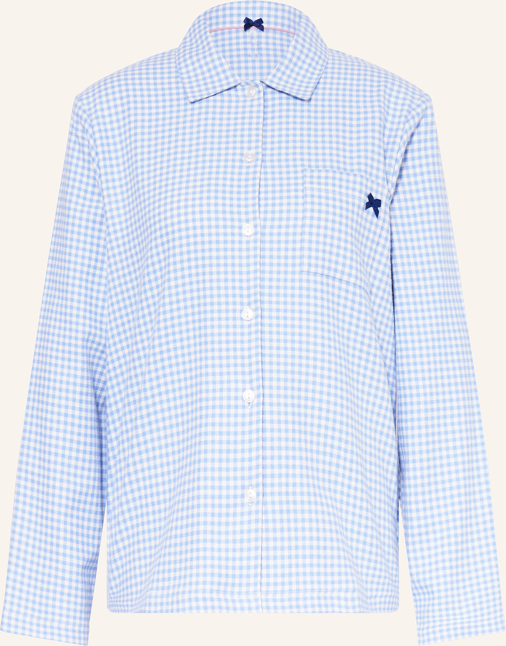 Thumbnail - Short Stories Schlafshirt Aus Flanell blau
