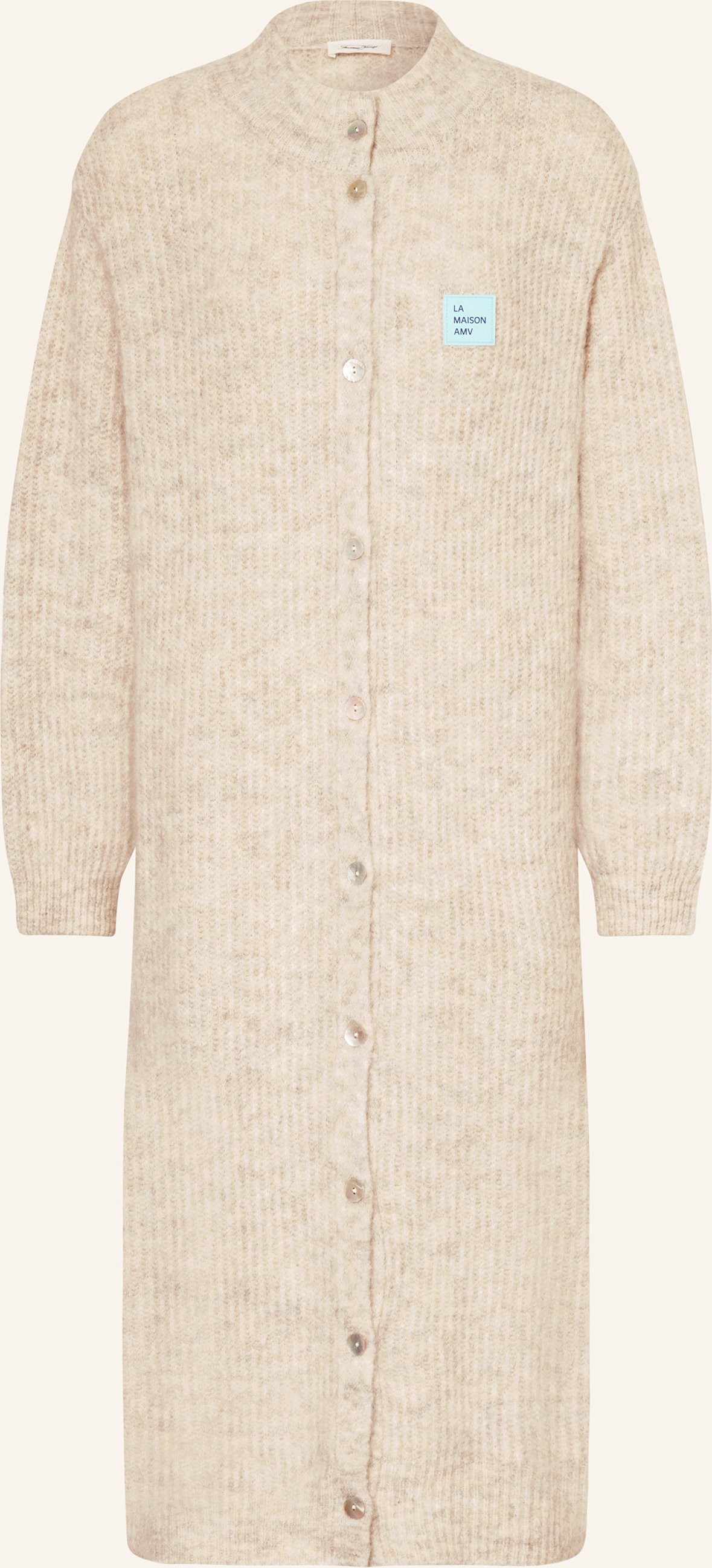 American Vintage Strickkleid East Mit Alpaka grau