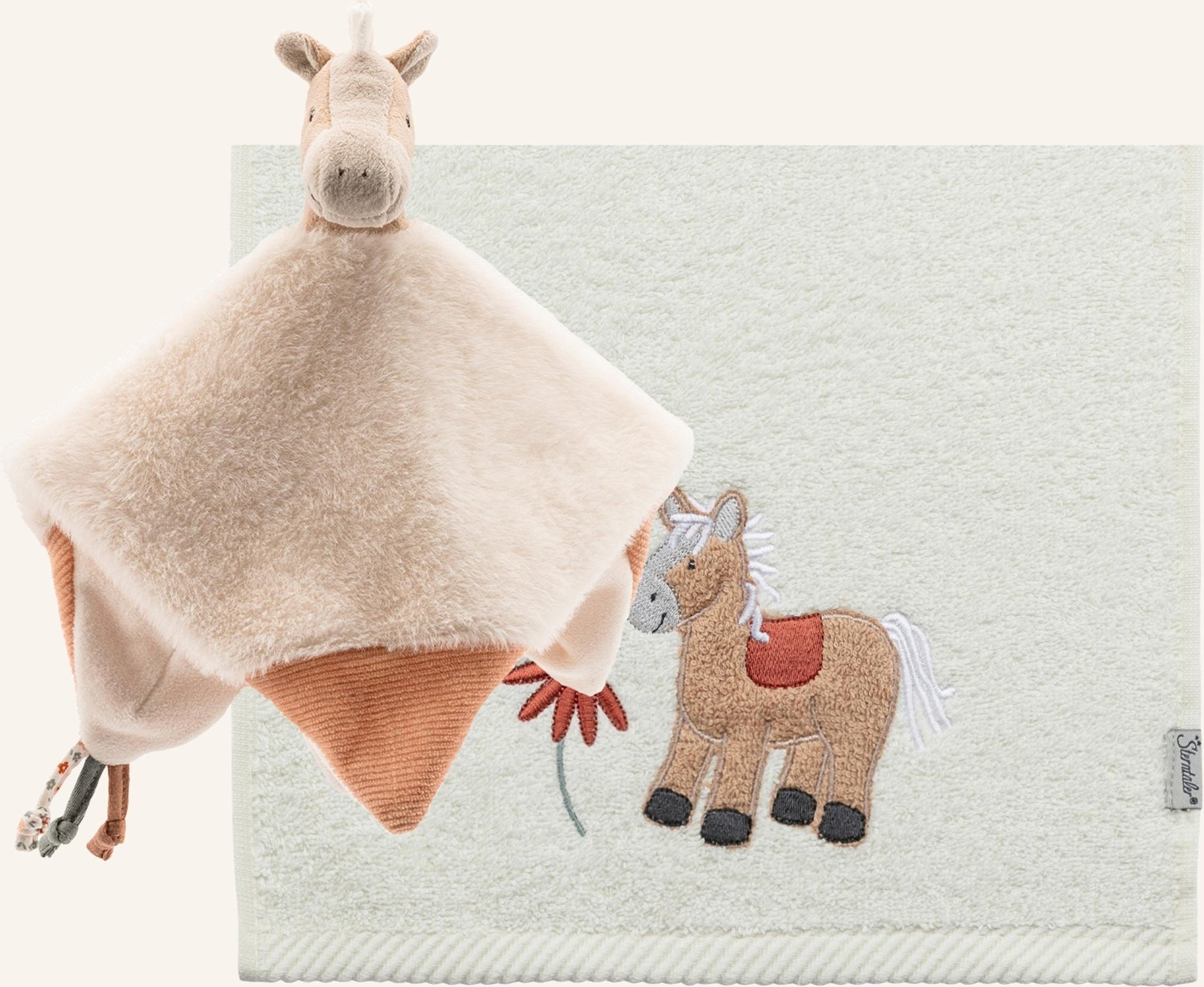 Sterntaler Geschenkset Bauernhof Pferd weiss