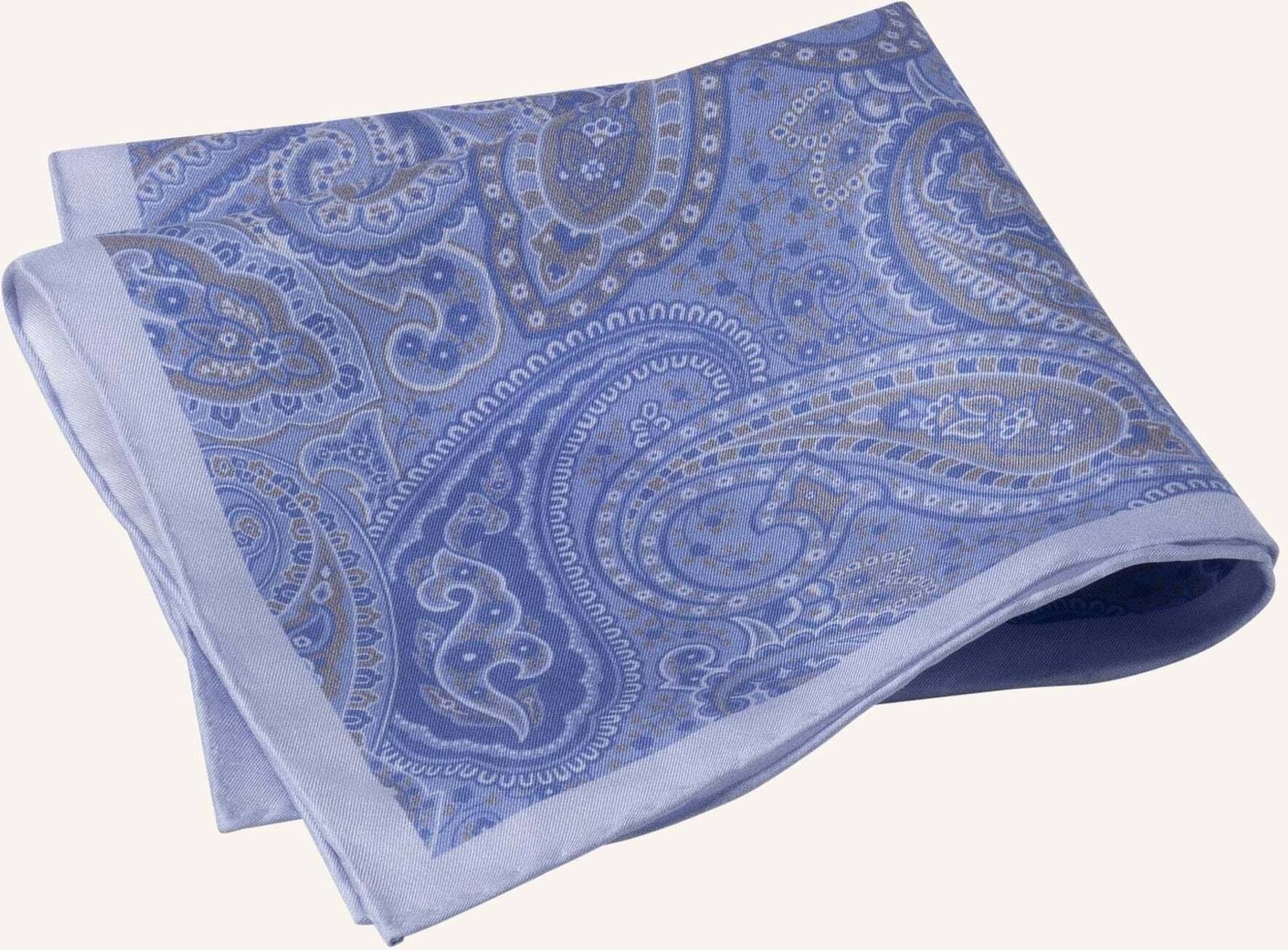 Hackett London Taschentuch Big Paisley Hank blau