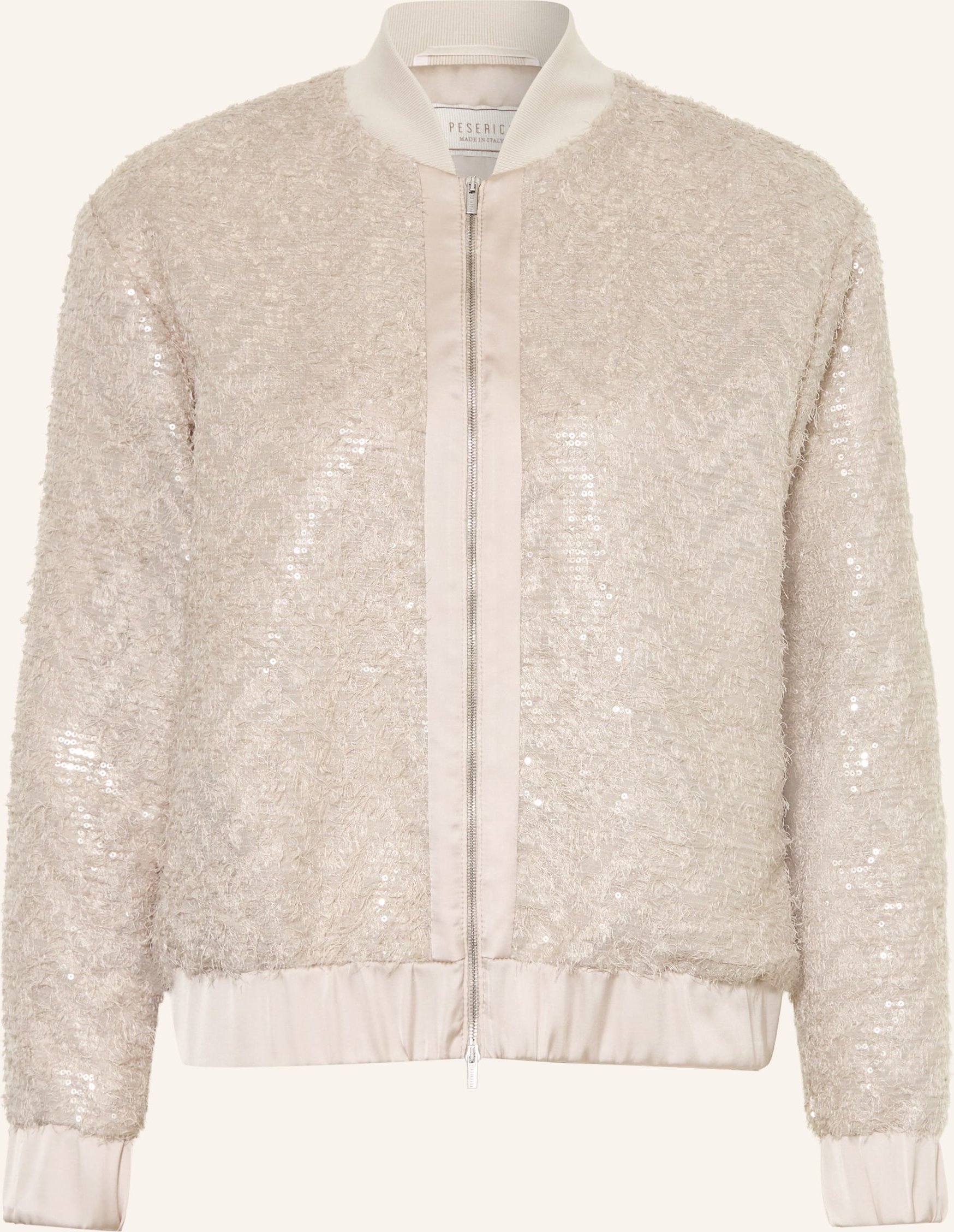 Peserico Blouson Mit Pailletten beige