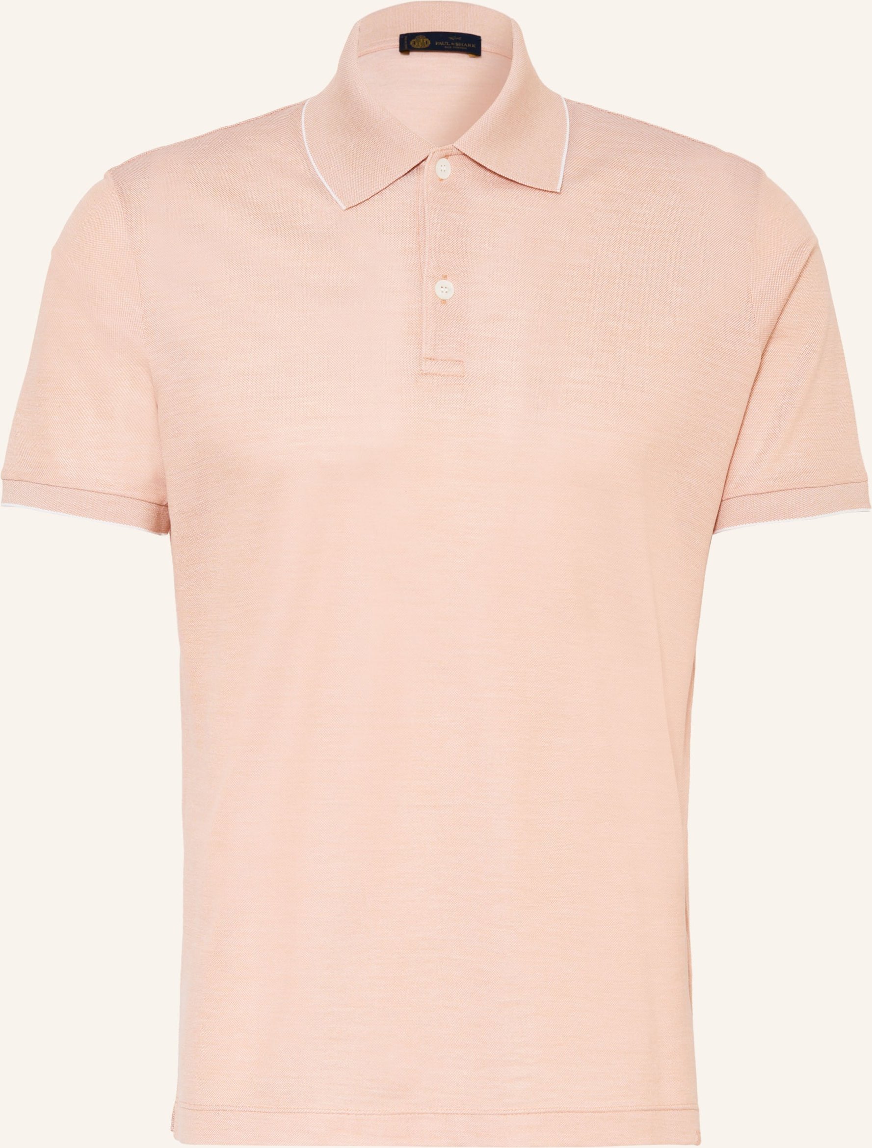 Paul & Shark Piqué-Poloshirt Mit Seide weiss