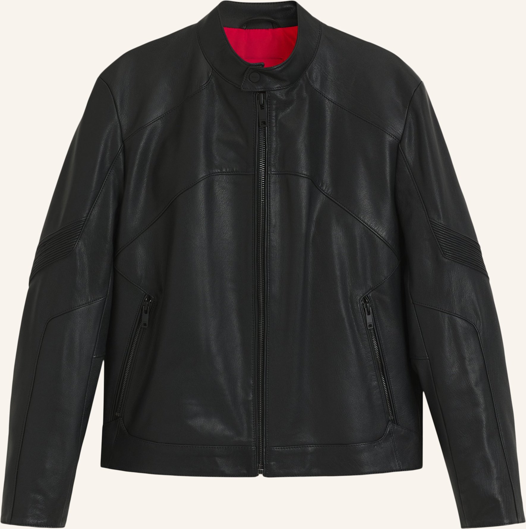 Hugo Lederjacke likaro2611 schwarz