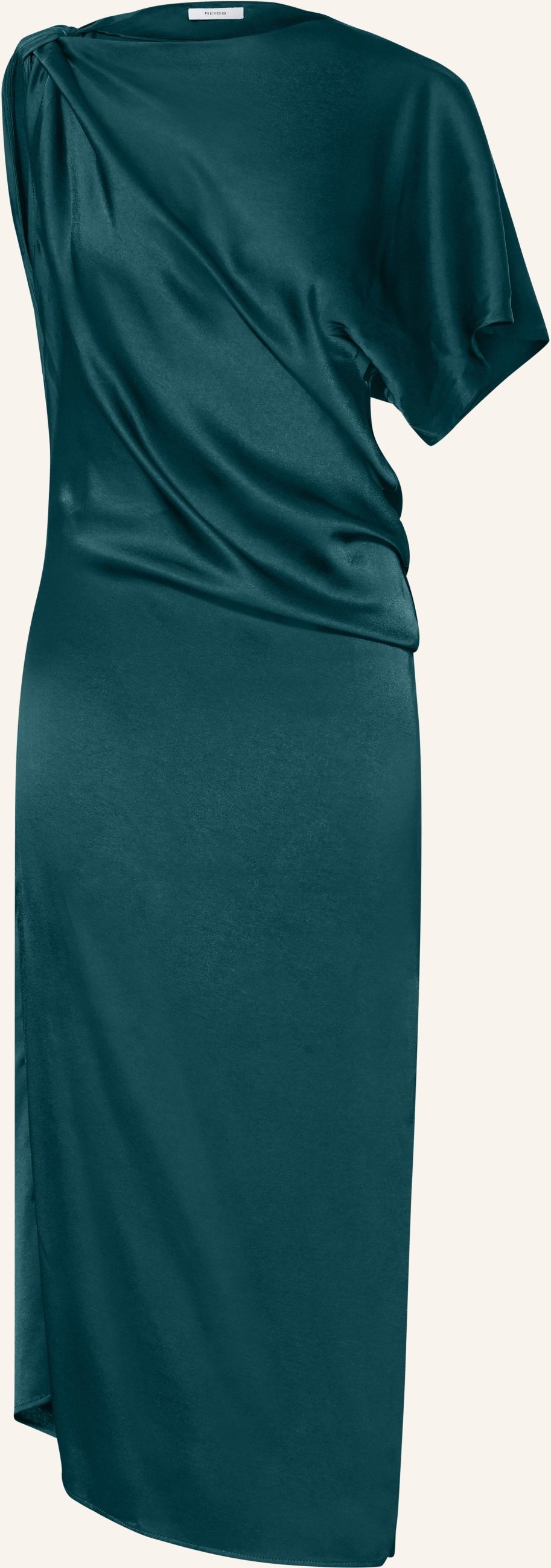 Reiss Satinkleid Kenzie gruen