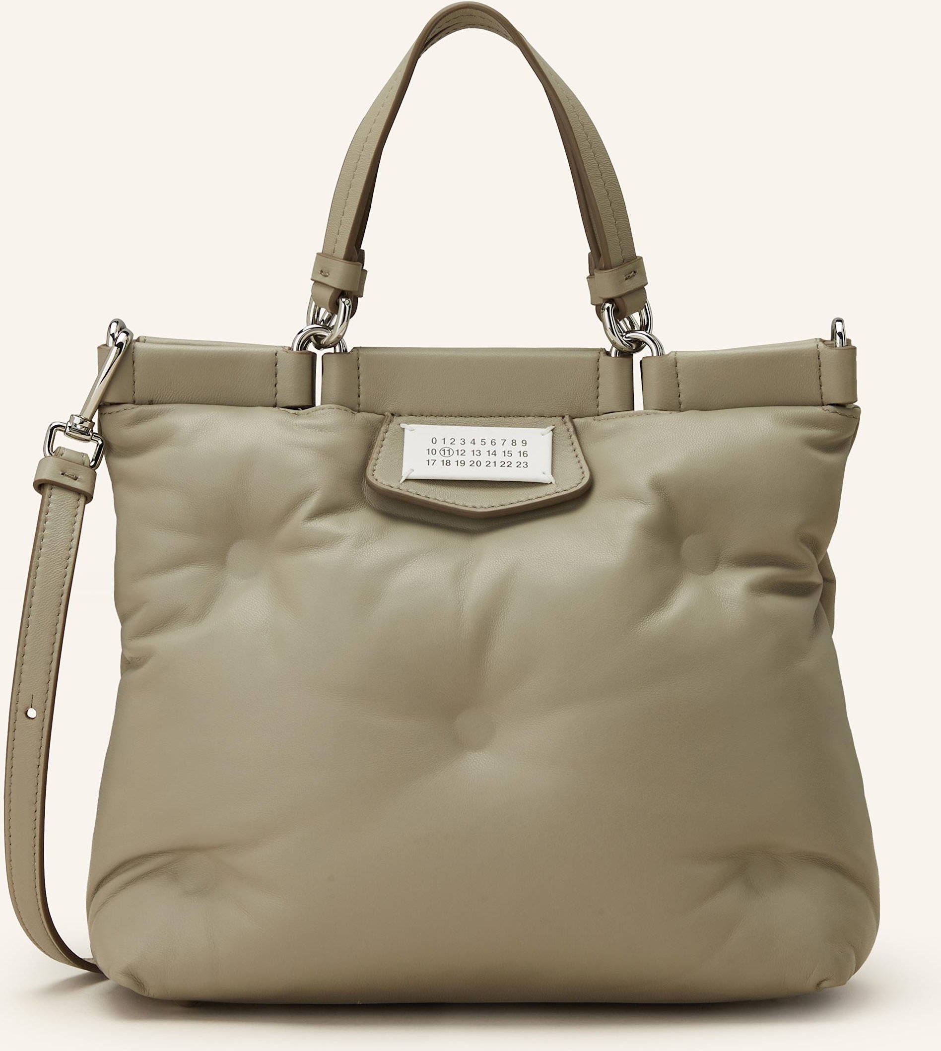 Maison Margiela Umhängetasche Glam Slam Small beige