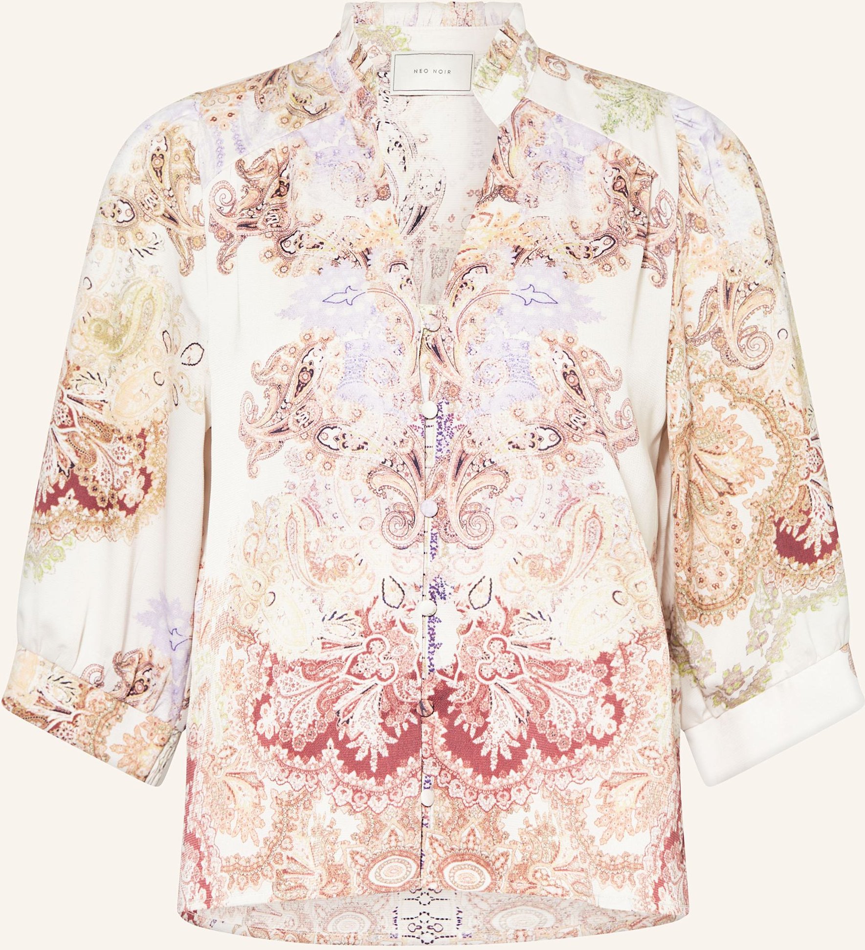 Thumbnail - Neo Noir Bluse Roselle Mit 3/4-Arm rosa